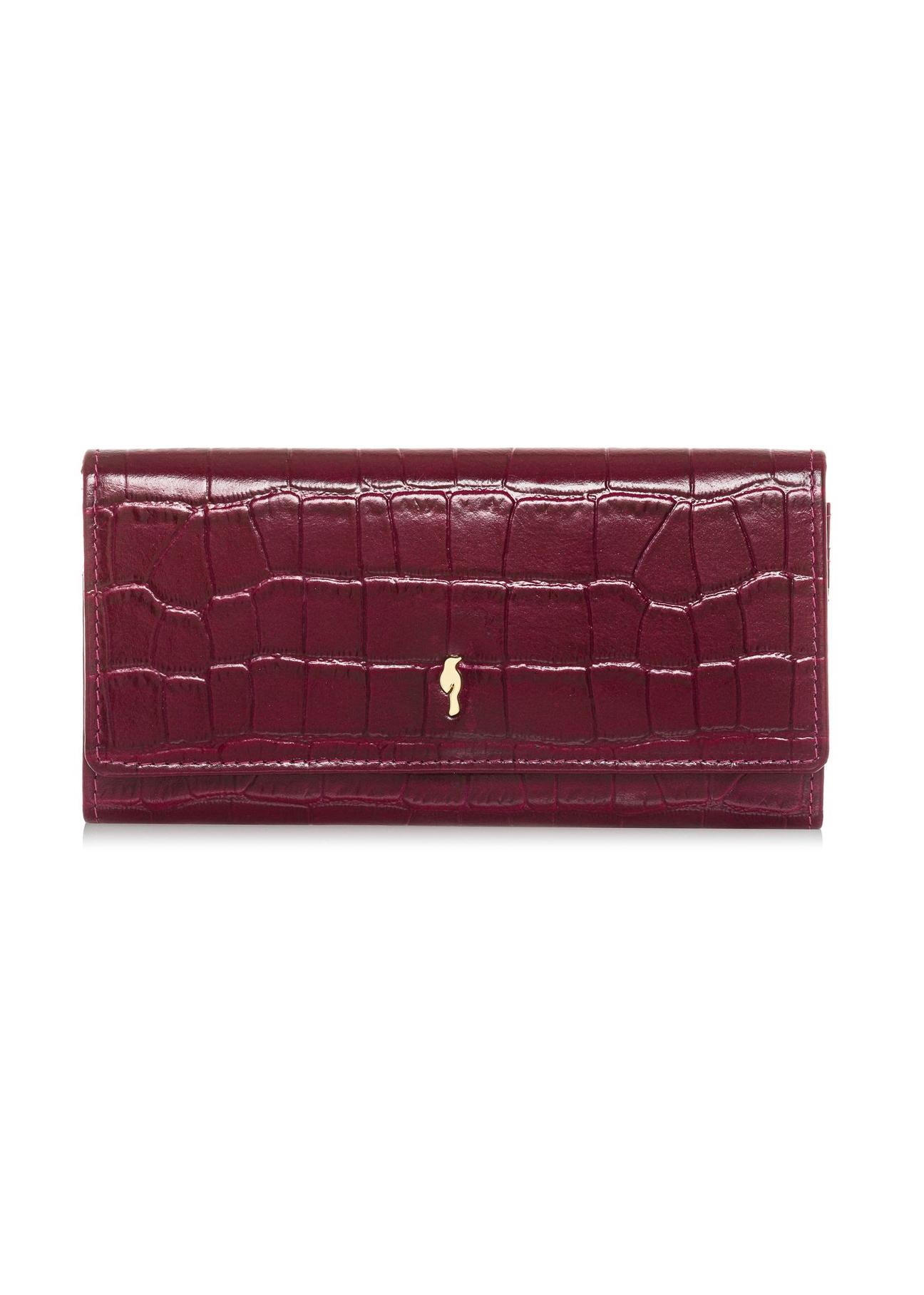 Leather pink women's wallet PORES-0889A-31(Z24)-01