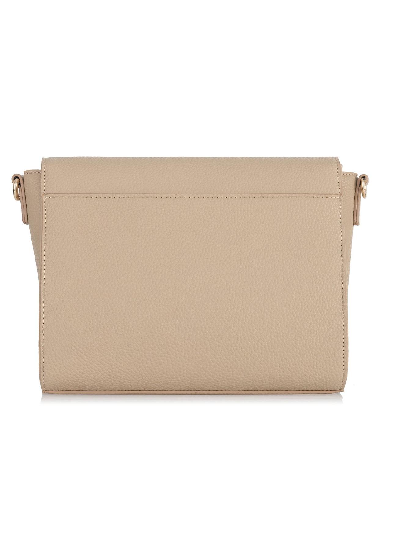 Beige imitation leather women's postbag TOREC-0899-81(W24)-04