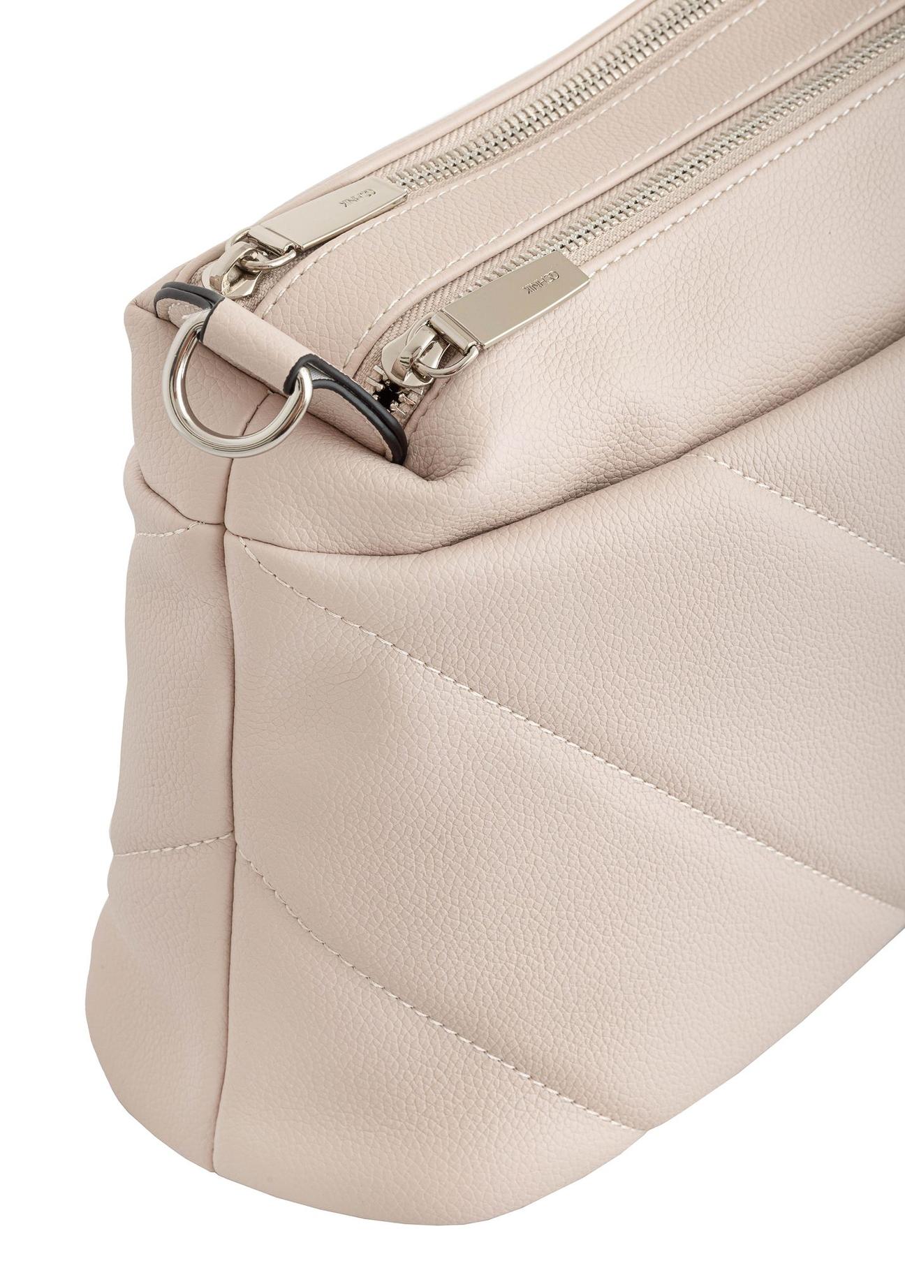 Cream quilted handbag TOREC-0898-12(W24)