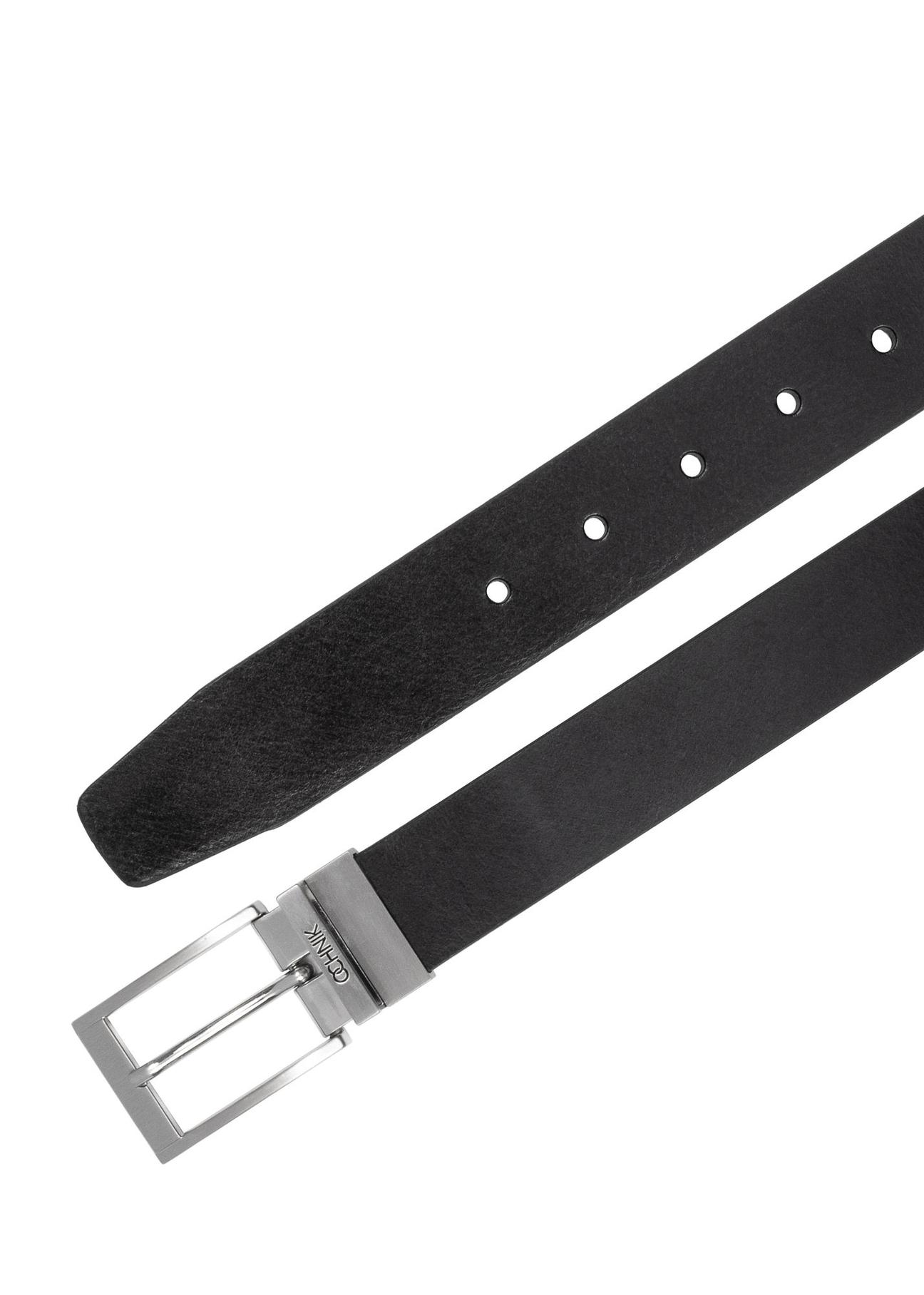 Double-sided leather men's belt PASMS-0167A-69(Z24)