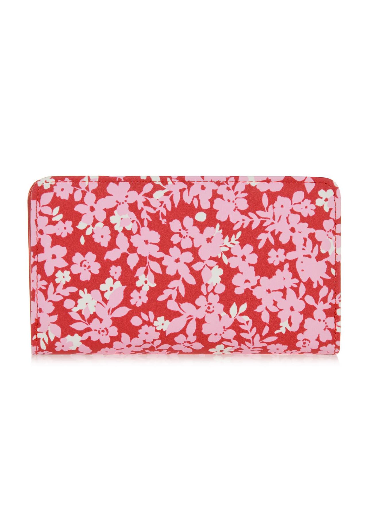 Women's wallet with floral pattern POREC-0370-15(W24)-02