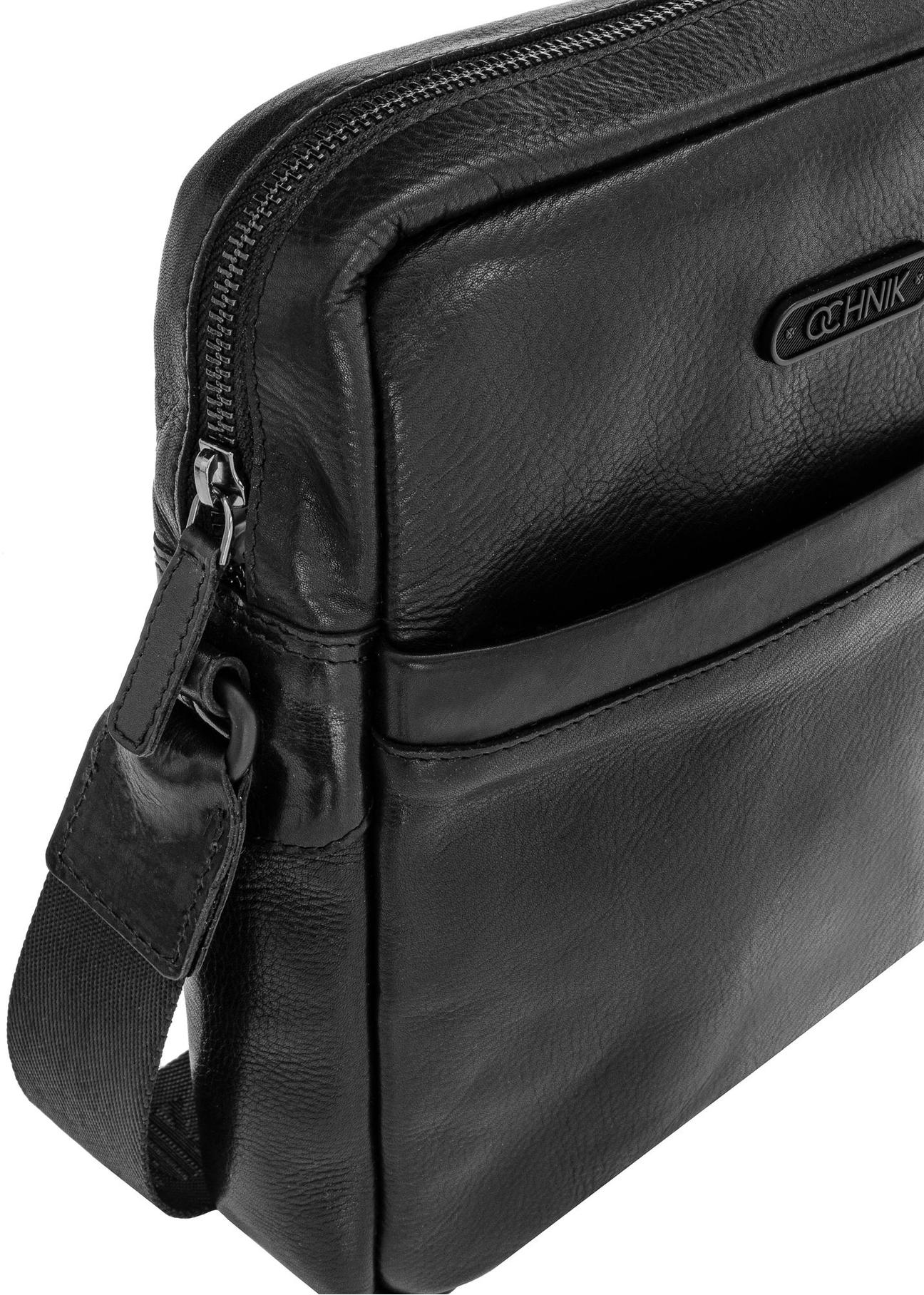 Men's leather bag with logo TORMS-0435-99(Z24)-06