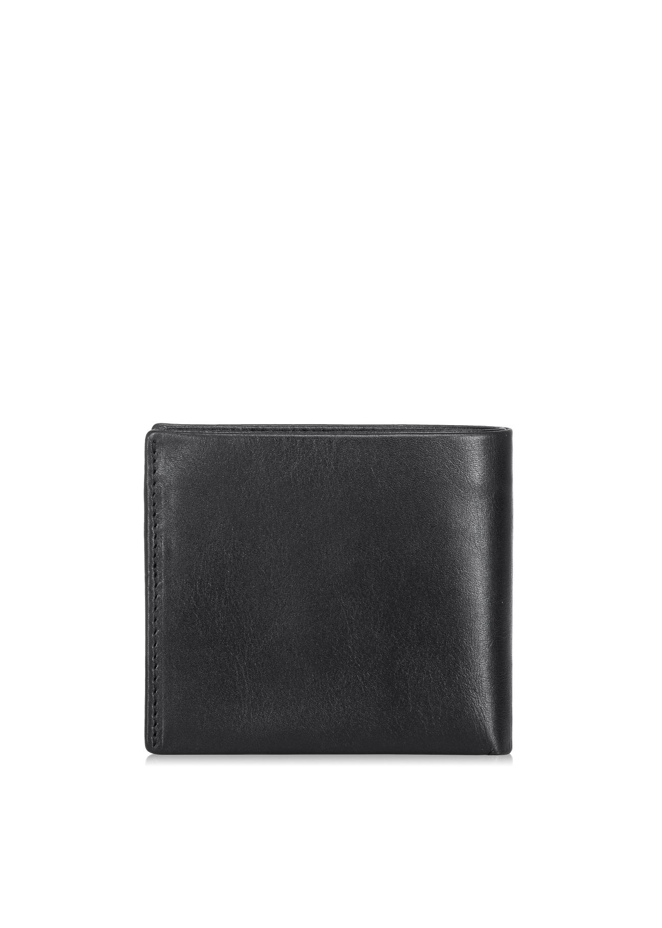 Black leather men's wallet PORMS-0408A-99(Z23)-02