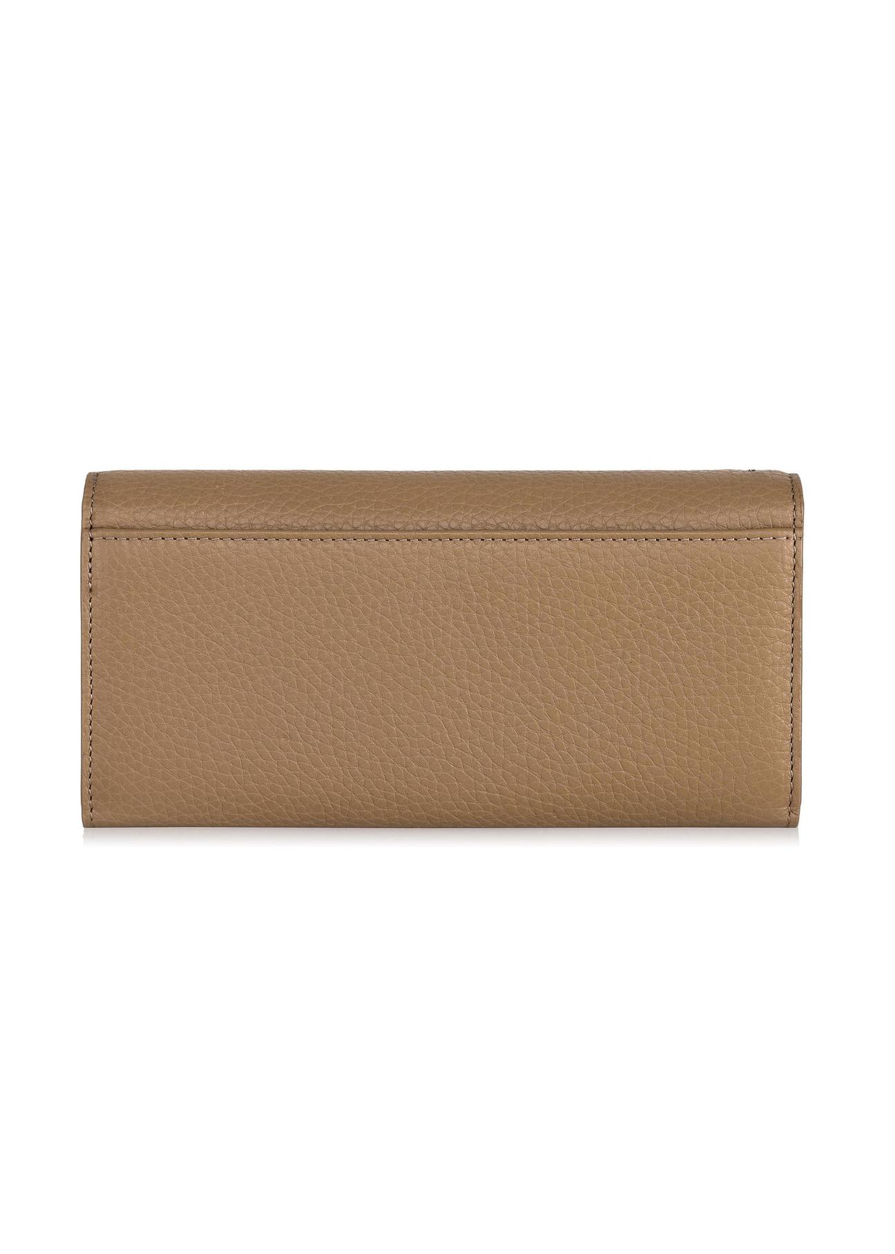 Large beige leather women's wallet PORES-0893-81(Z23)-03