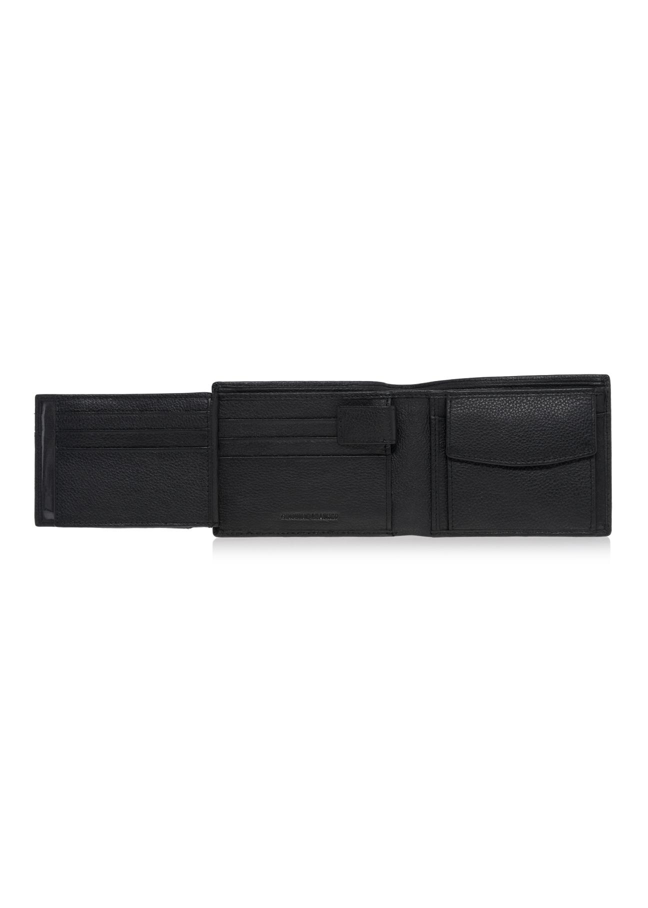 Men's leather wallet with embossing PORMS-0011A-99(W23)-06