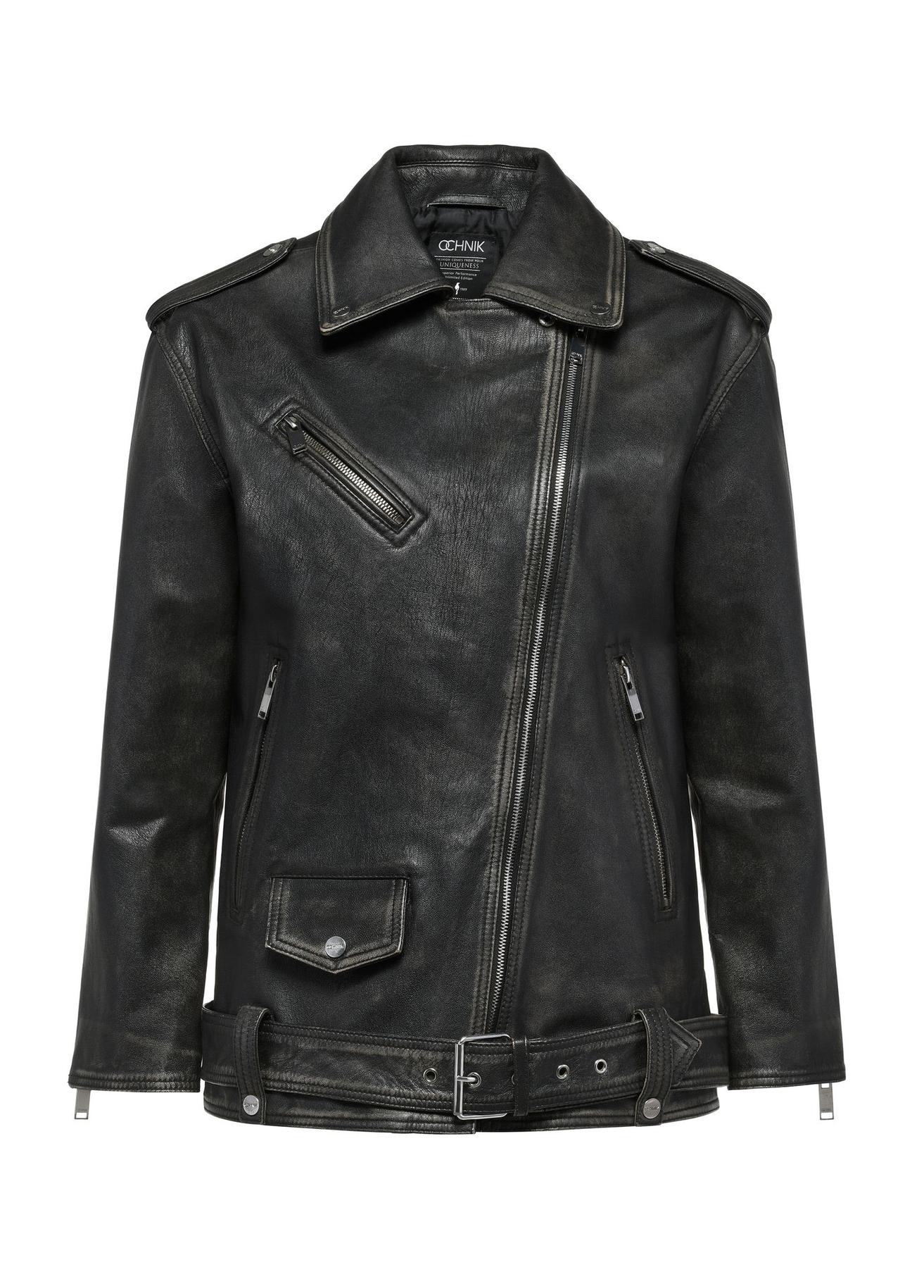 Women's vintage leather jacket KURDS-0510-2825(W25)-01