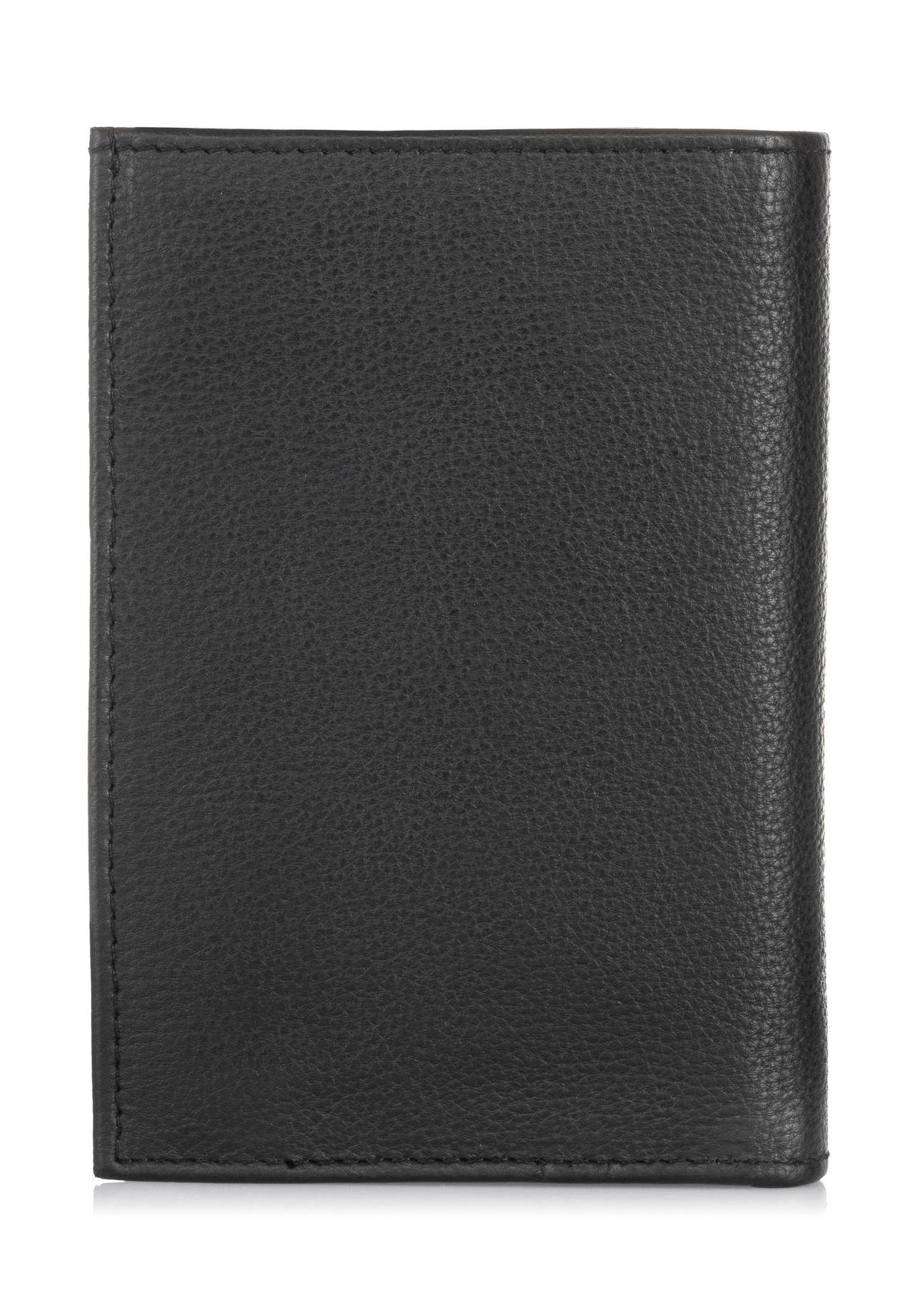 Men's leather wallet with stitching PORMS-0521-99(W23)-03