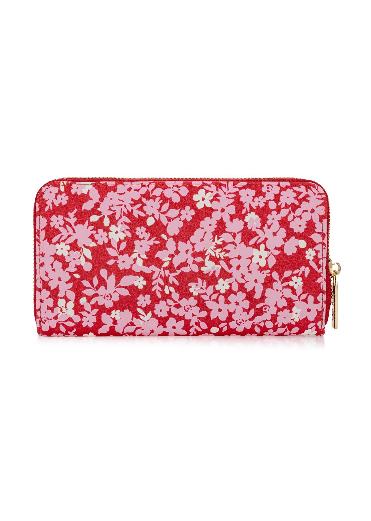 Large women's wallet in floral pattern POREC-0372-15(W24)-04