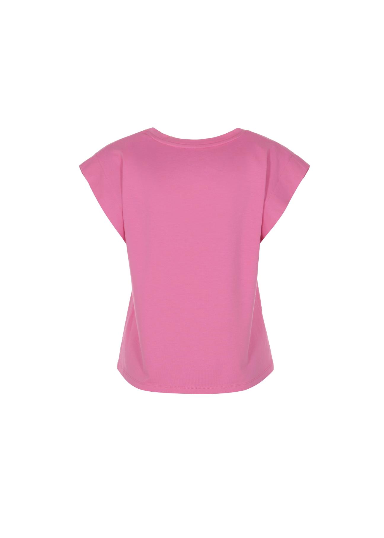 Pink Women's Basic T-shirt TSHDT-0085-31(W22)-03