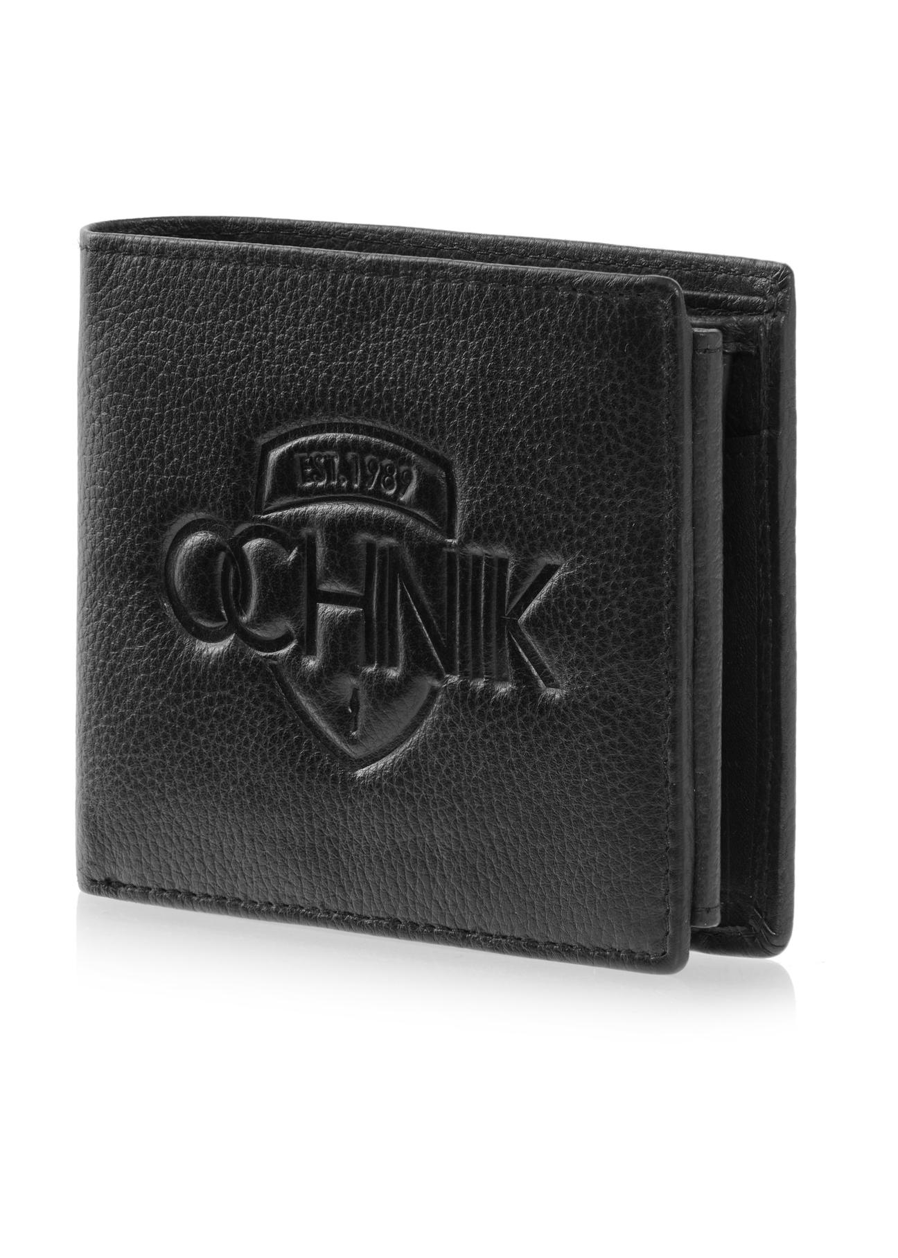 Men's leather wallet with embossing PORMS-0011A-99(W23)-02