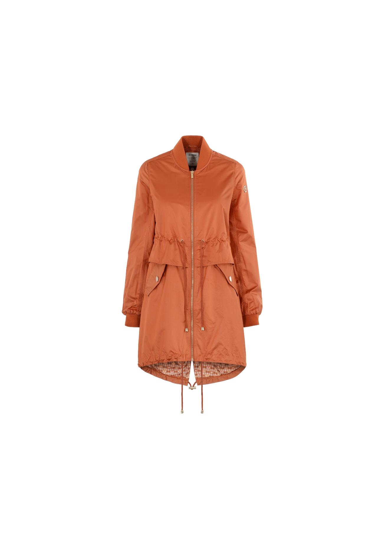 Women's orange parka KURDT-0171-30(W19)-01