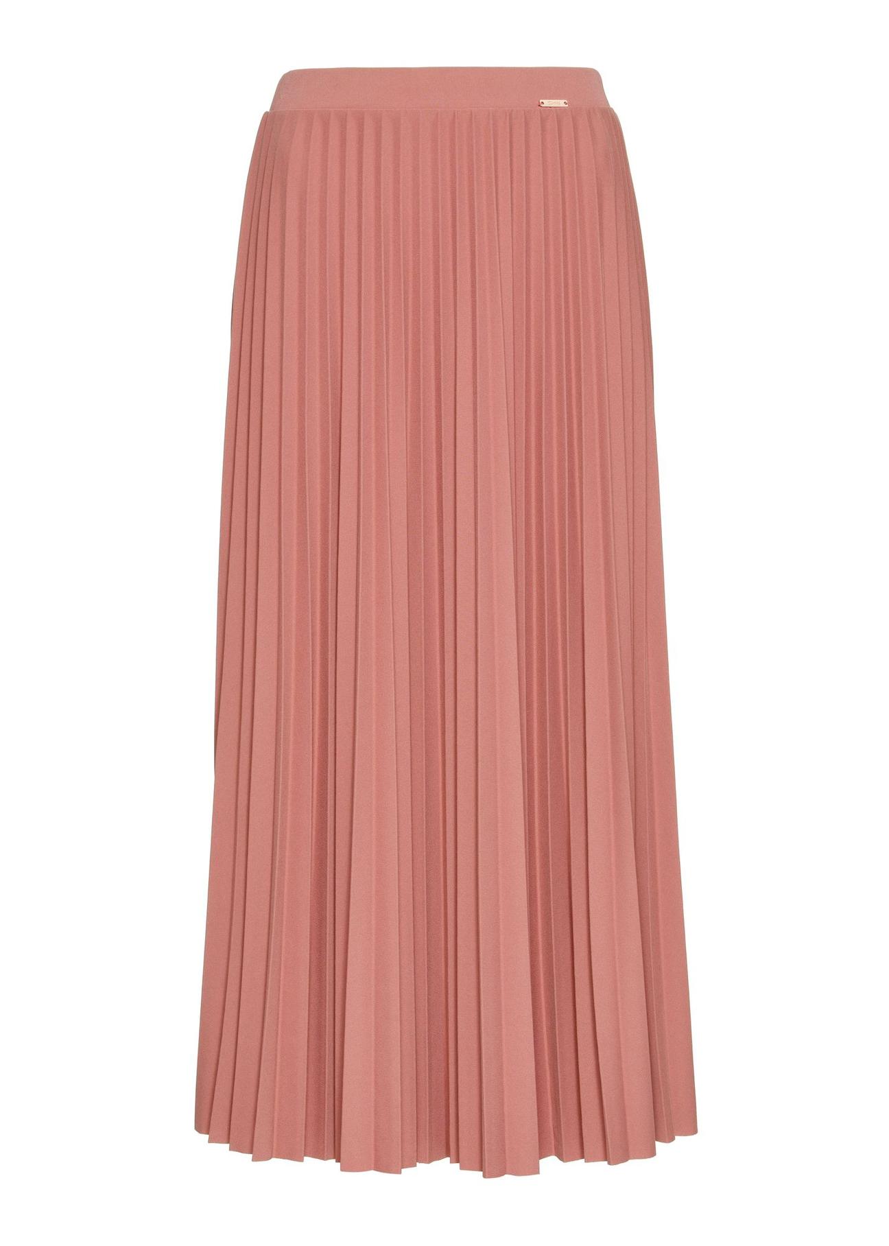 Women's pink pleated skirt SPCDT-0096-32(Z24)-03