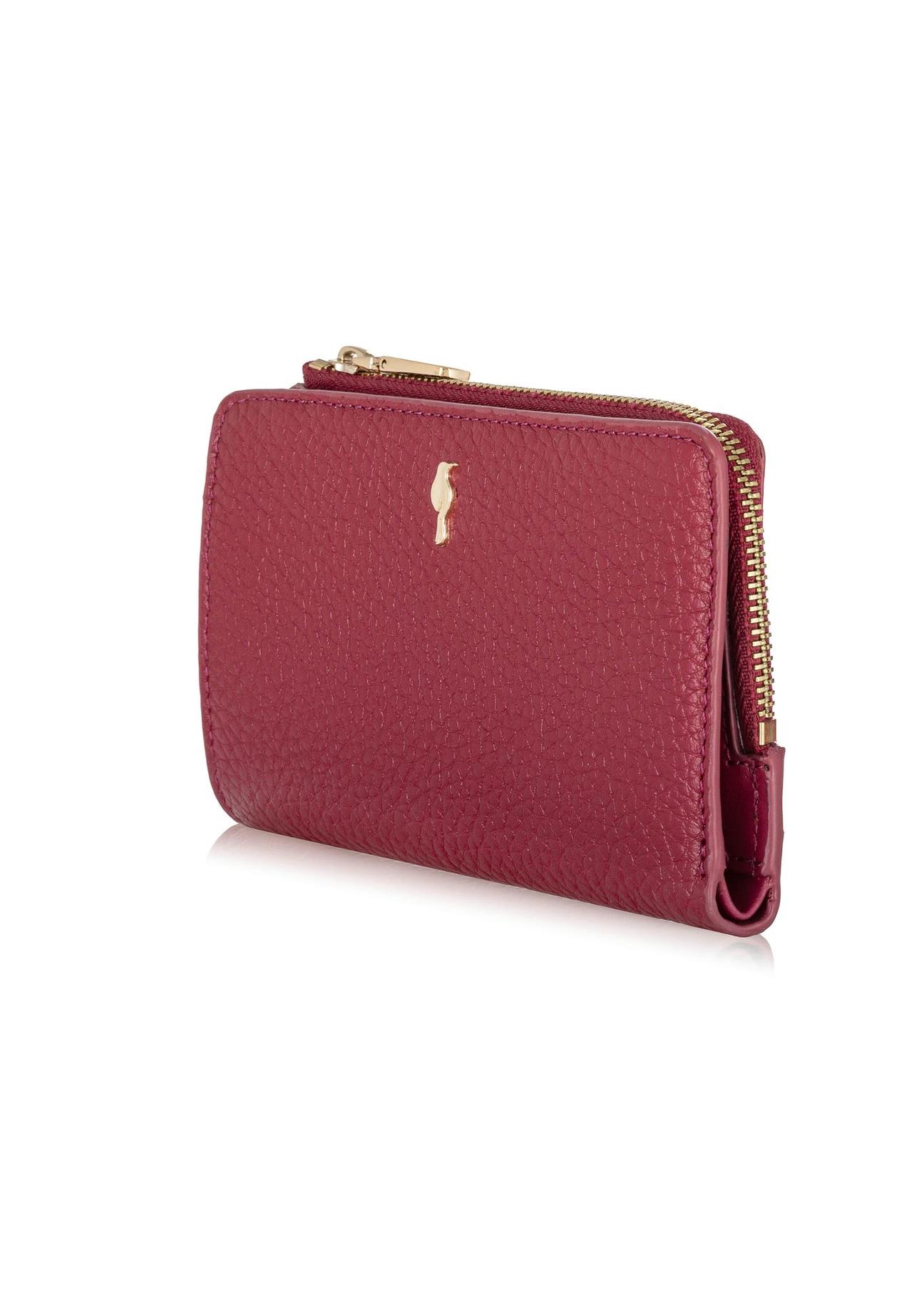 Women's pink leather wallet PORES-0904-34(W24)-02