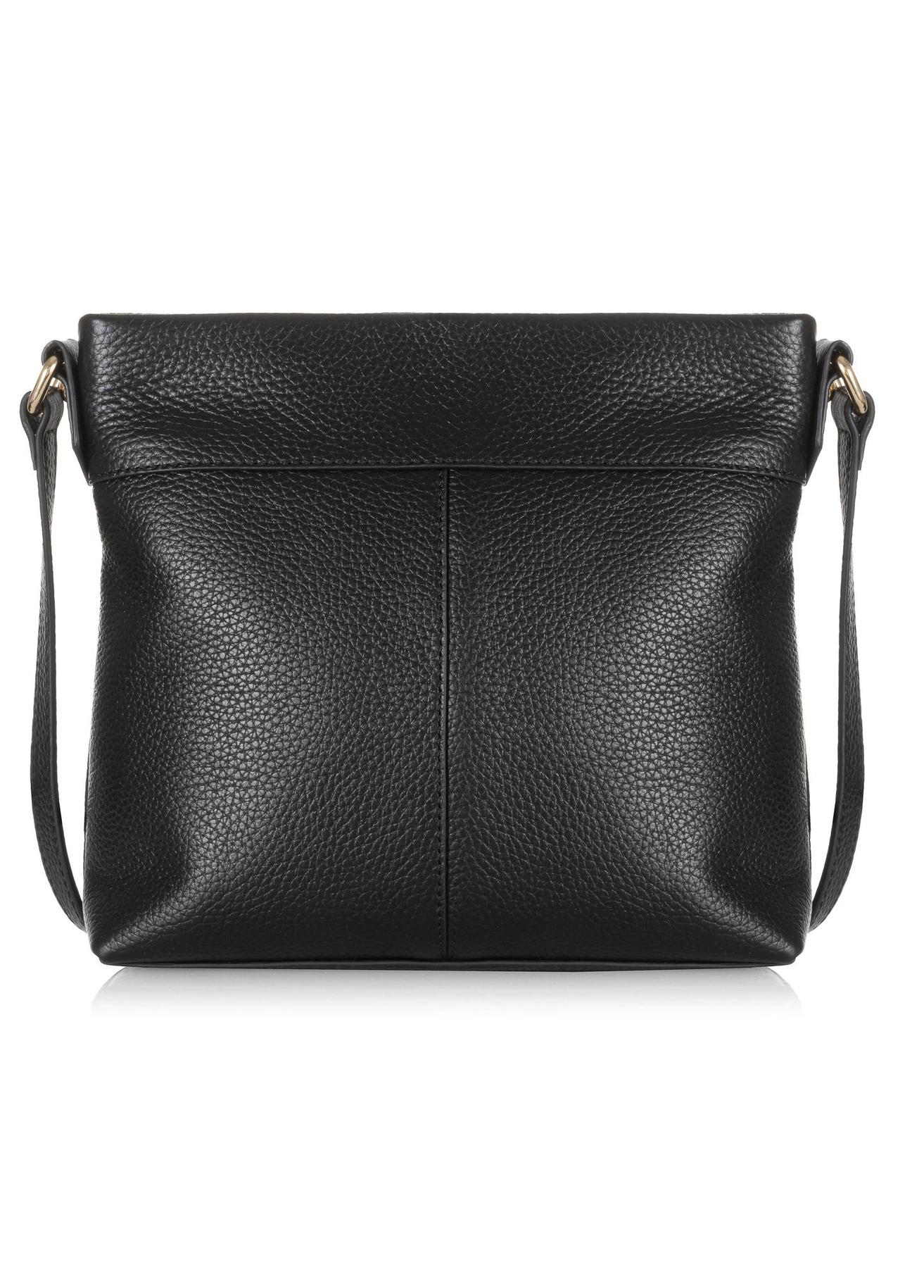 Leather black women's shoulder bag TORES-0896B-99(Z24)-06