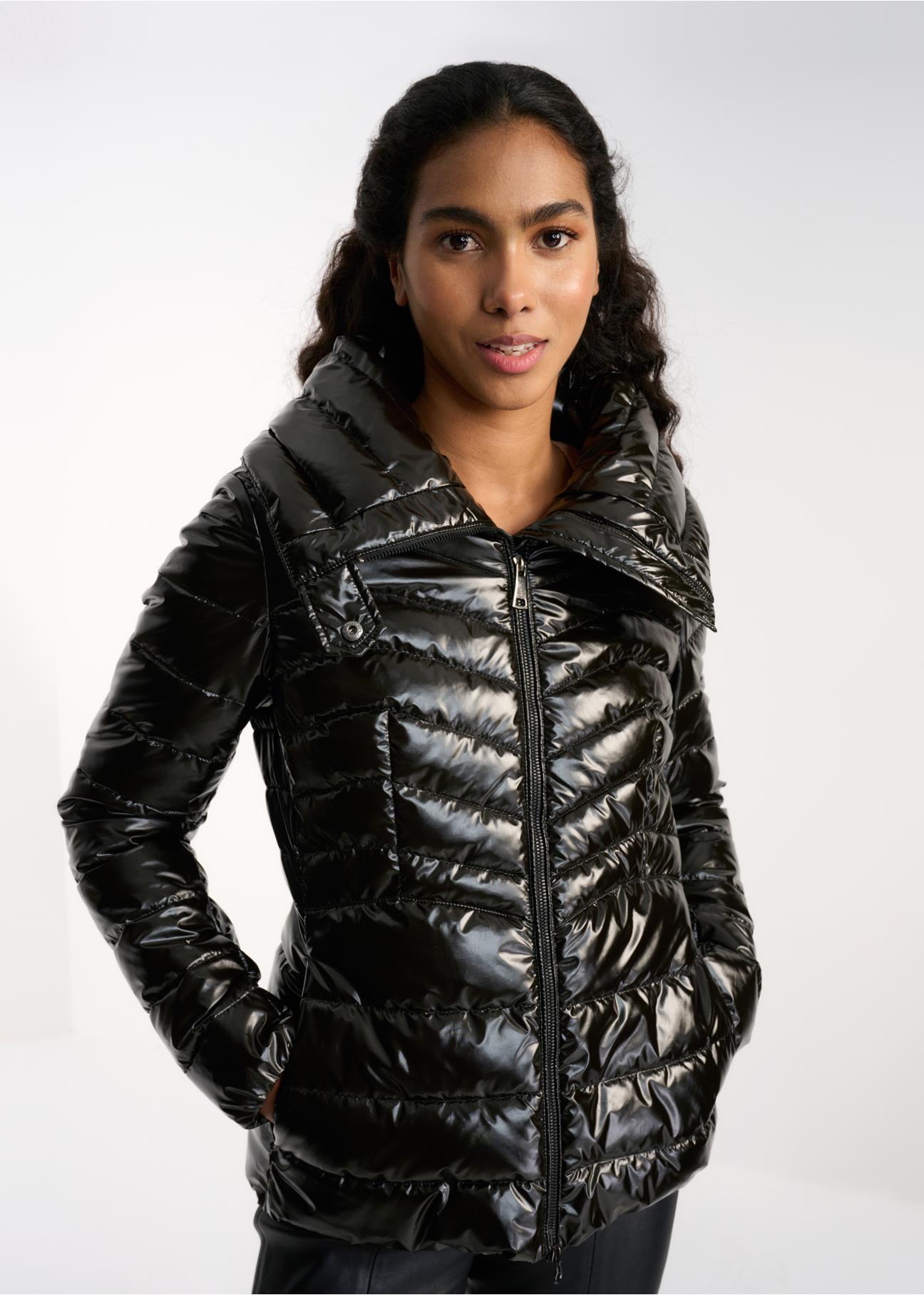 Women's quilted autumn jacket KURDT-0394-99(Z22)-01