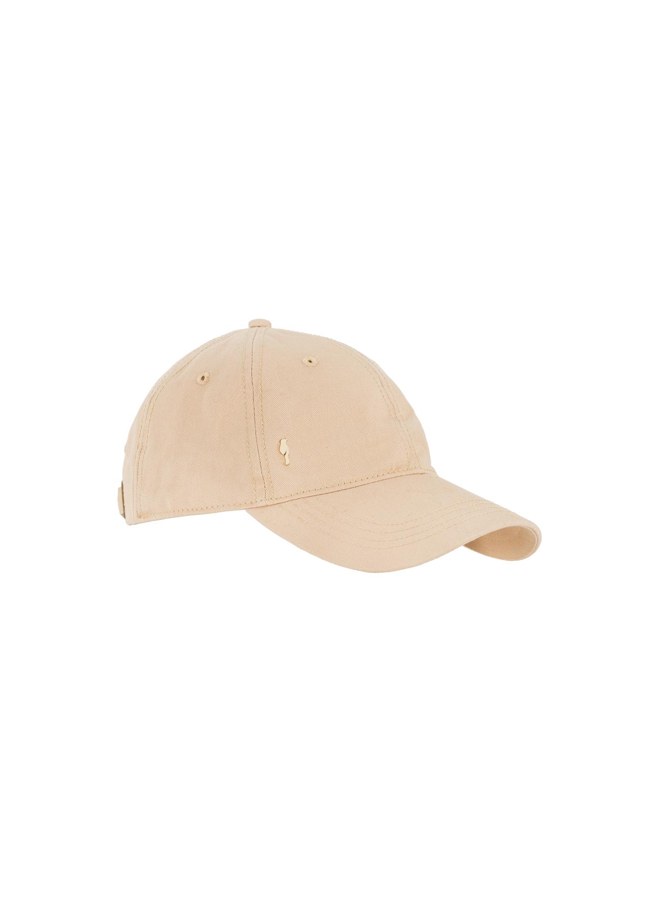 Beige baseball cap with logo CZALT-0001-81(W24)-01