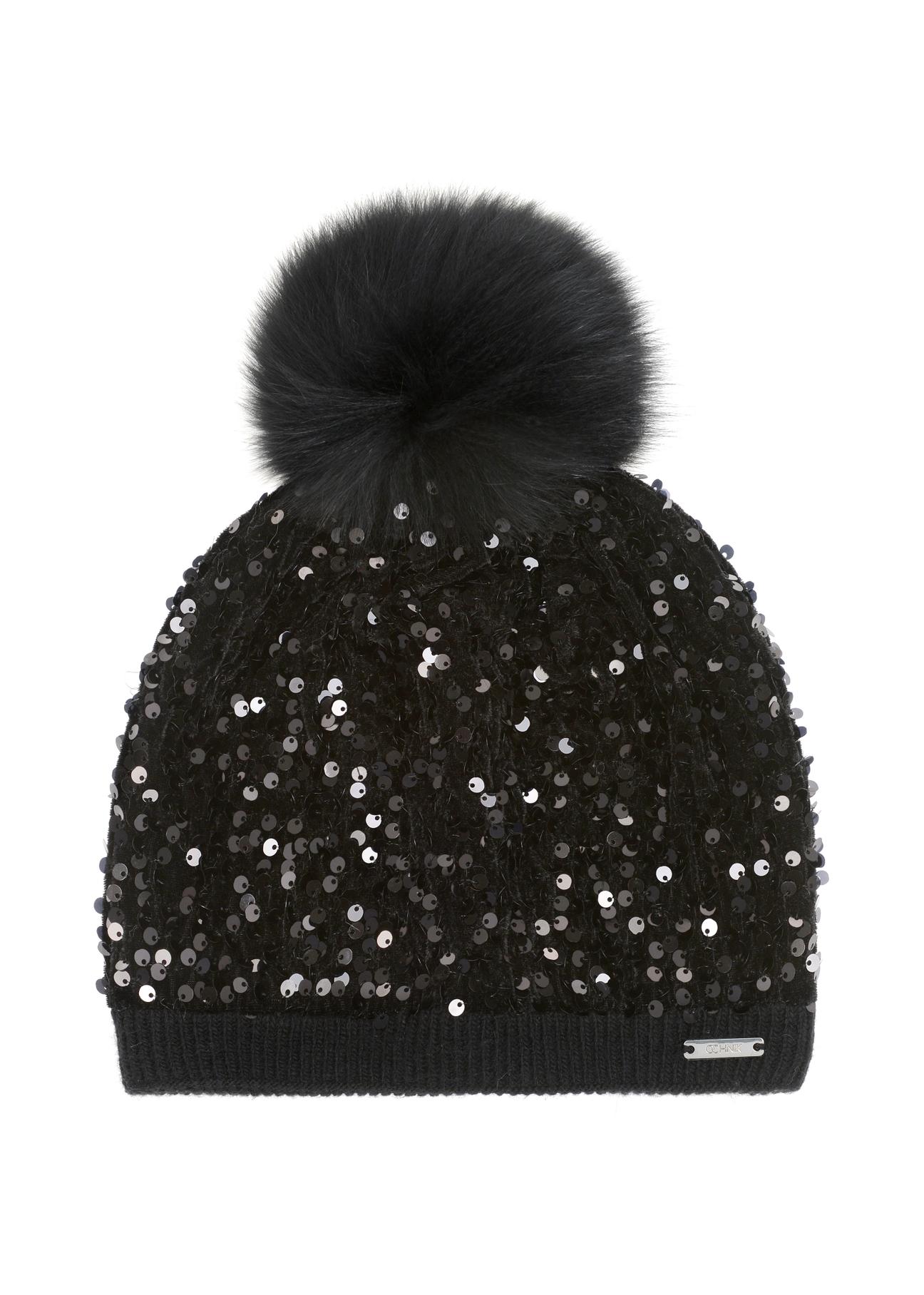 Women's sequin cap CZADT-0152-99(Z24)-02