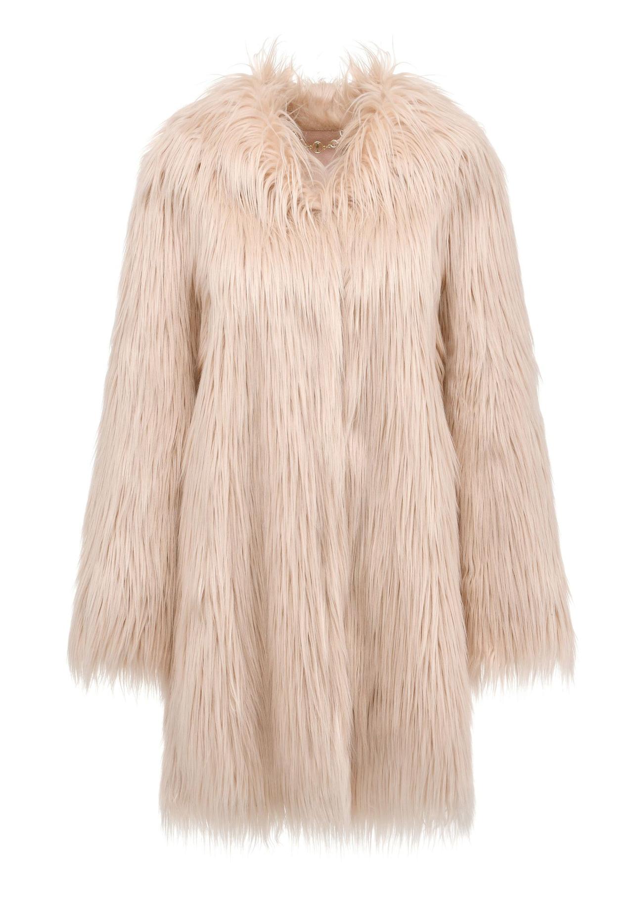 Pink women's fur coat FUTDP-0053-34(Z24) pic. 4