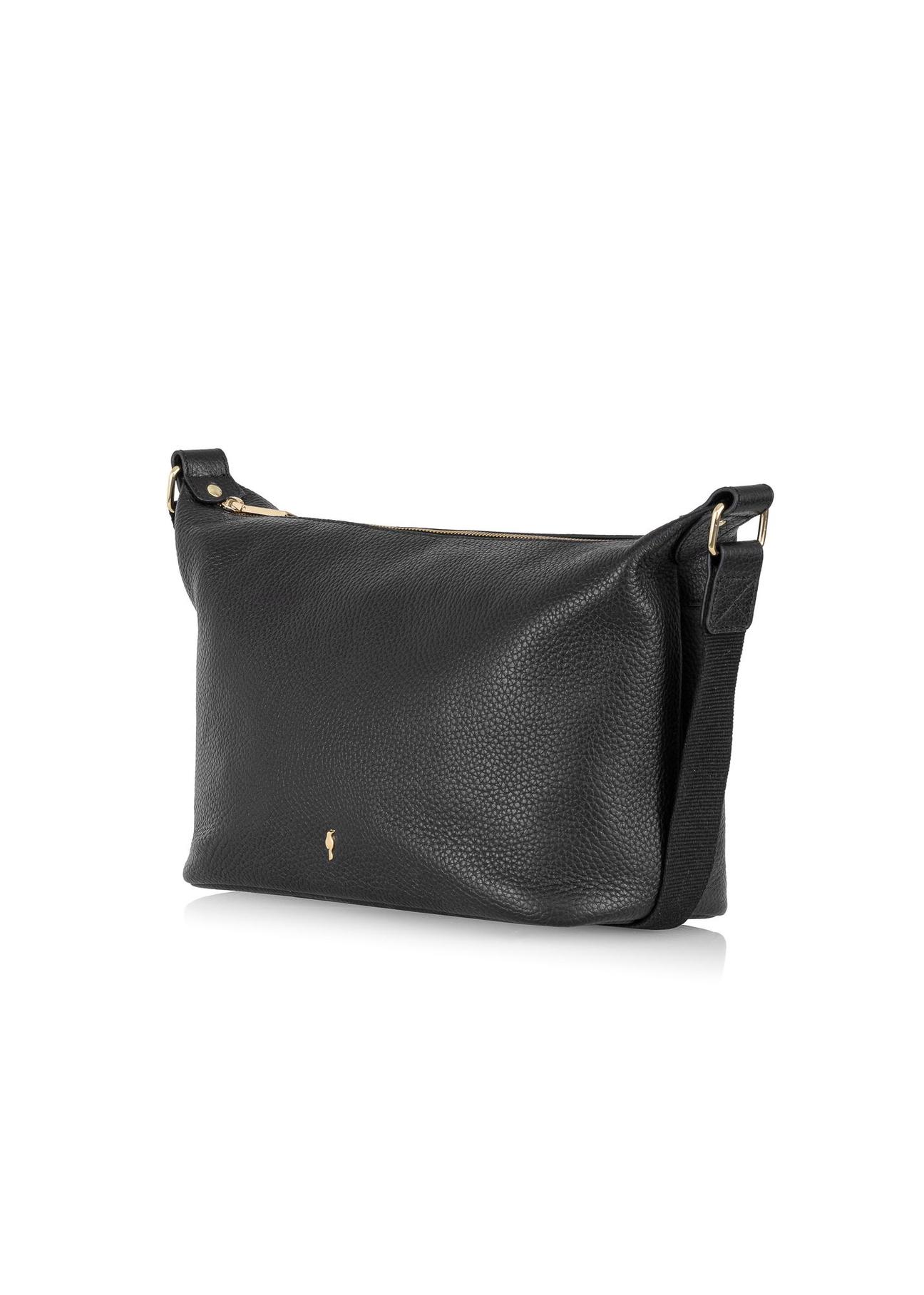 Women's leather handbag in black TORES-0984-99(W24)-02