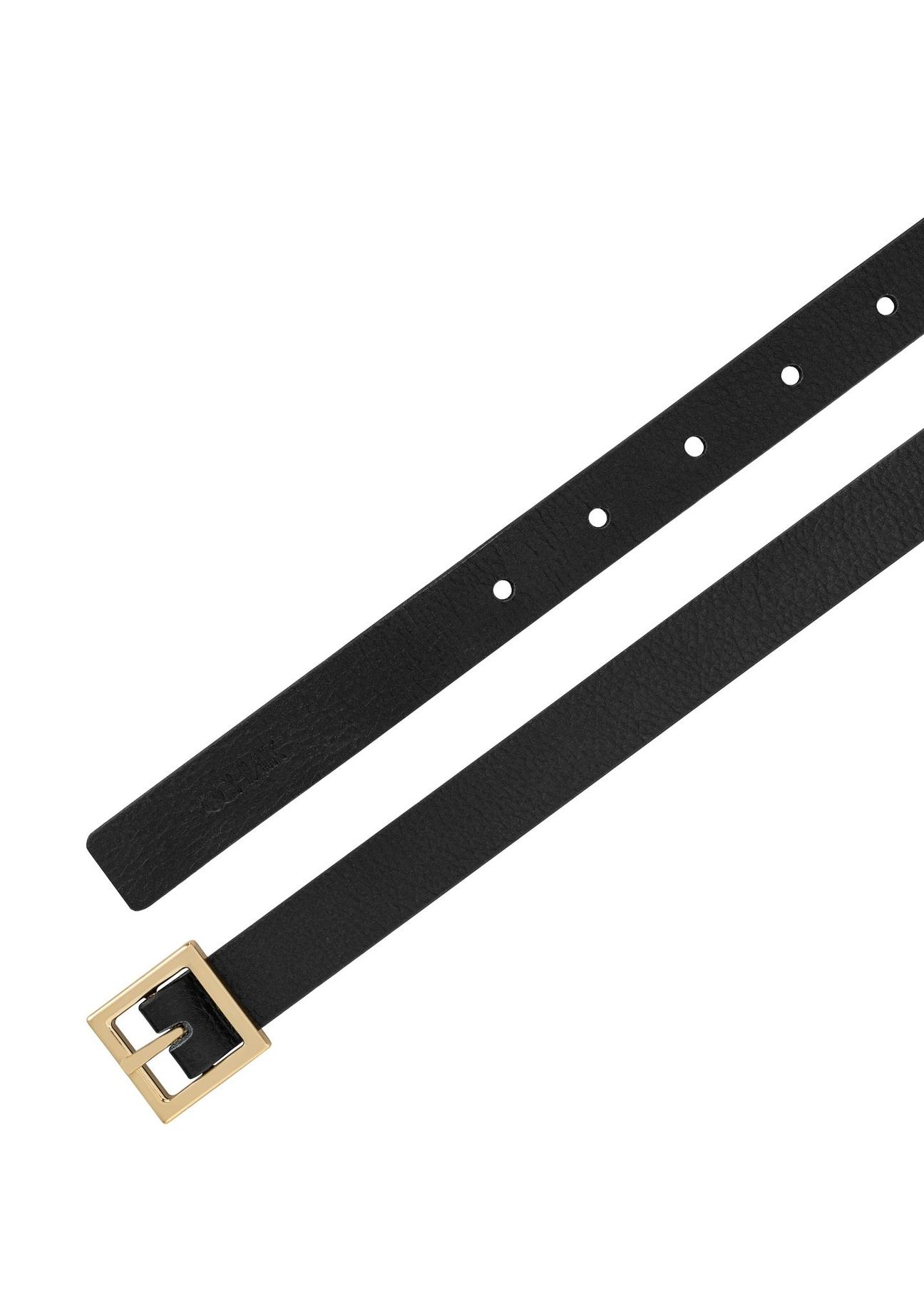 Black leather women's belt PASDS-0315-99(Z24)-03