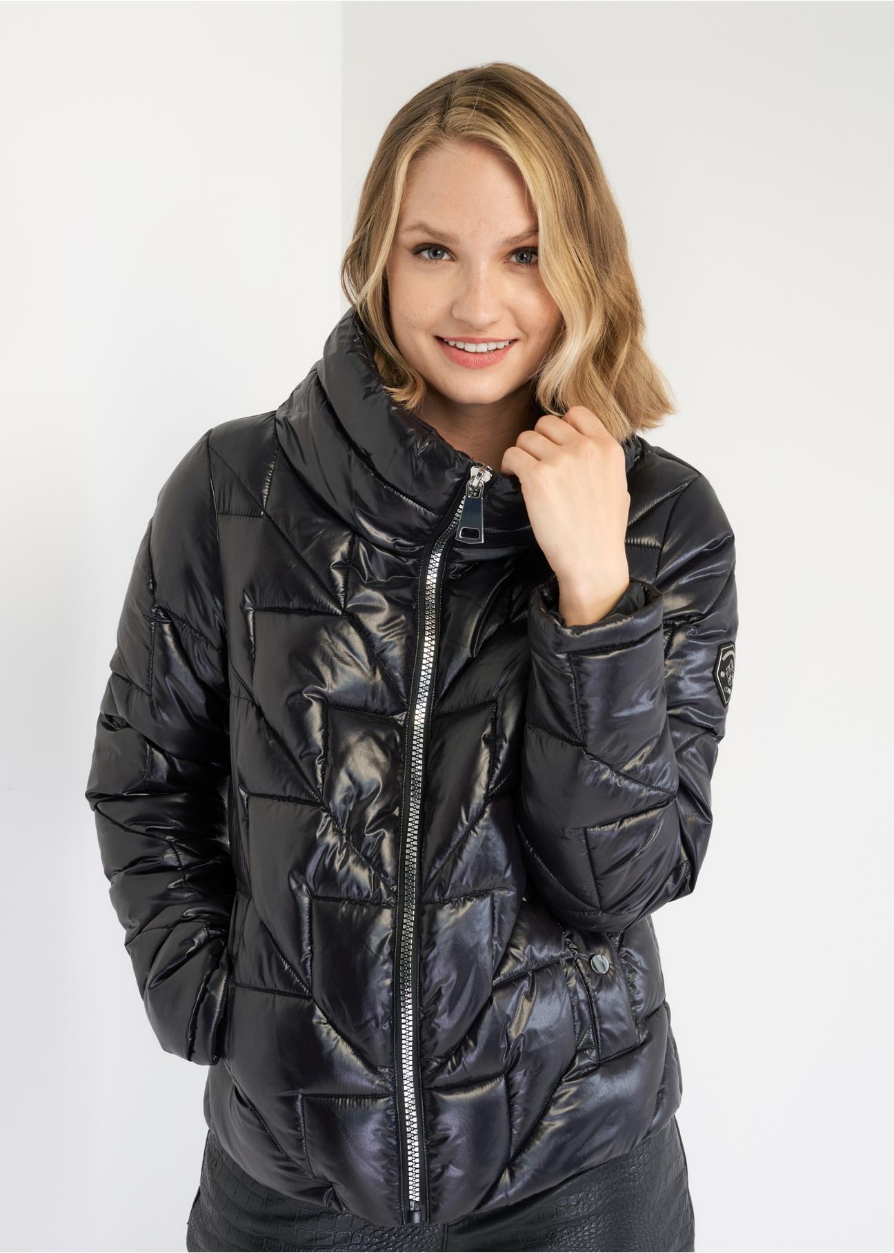 Women's quilted autumn jacket KURDT-0380-99(Z22)-02