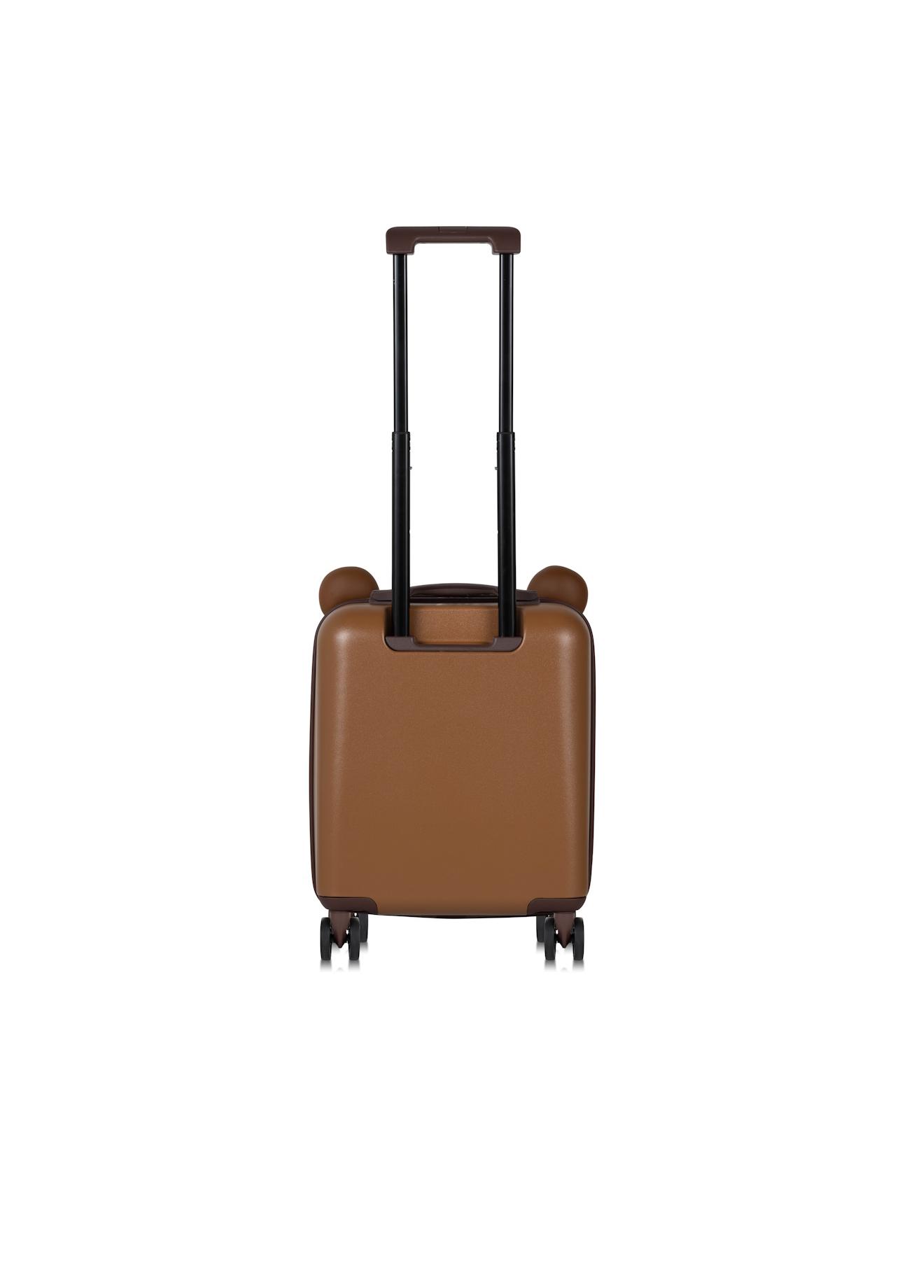 Small teddy bear suitcase on wheels WALAB-0080-79-20(W25)-03