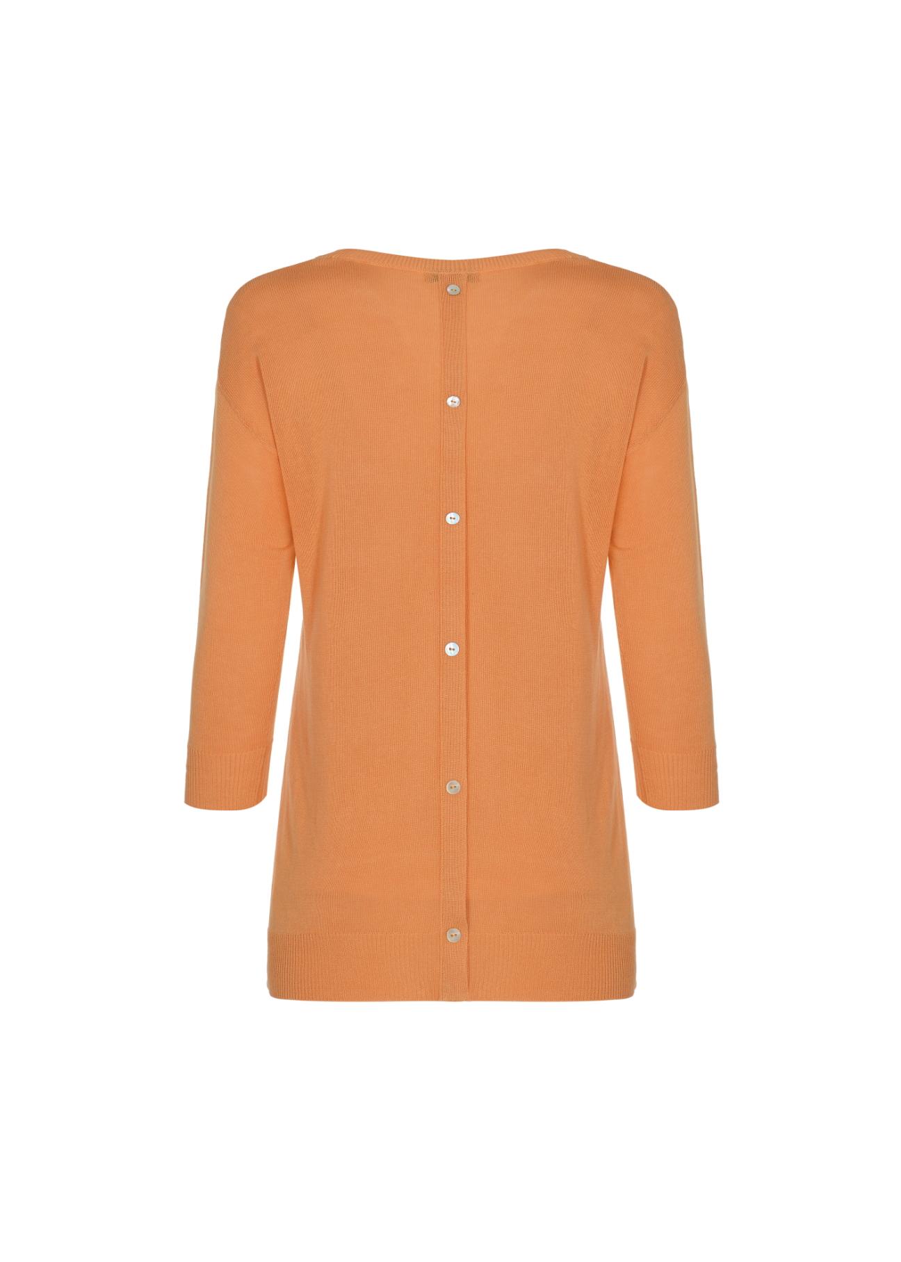 Women's orange blouse BLUDT-0140-30(W22)-04