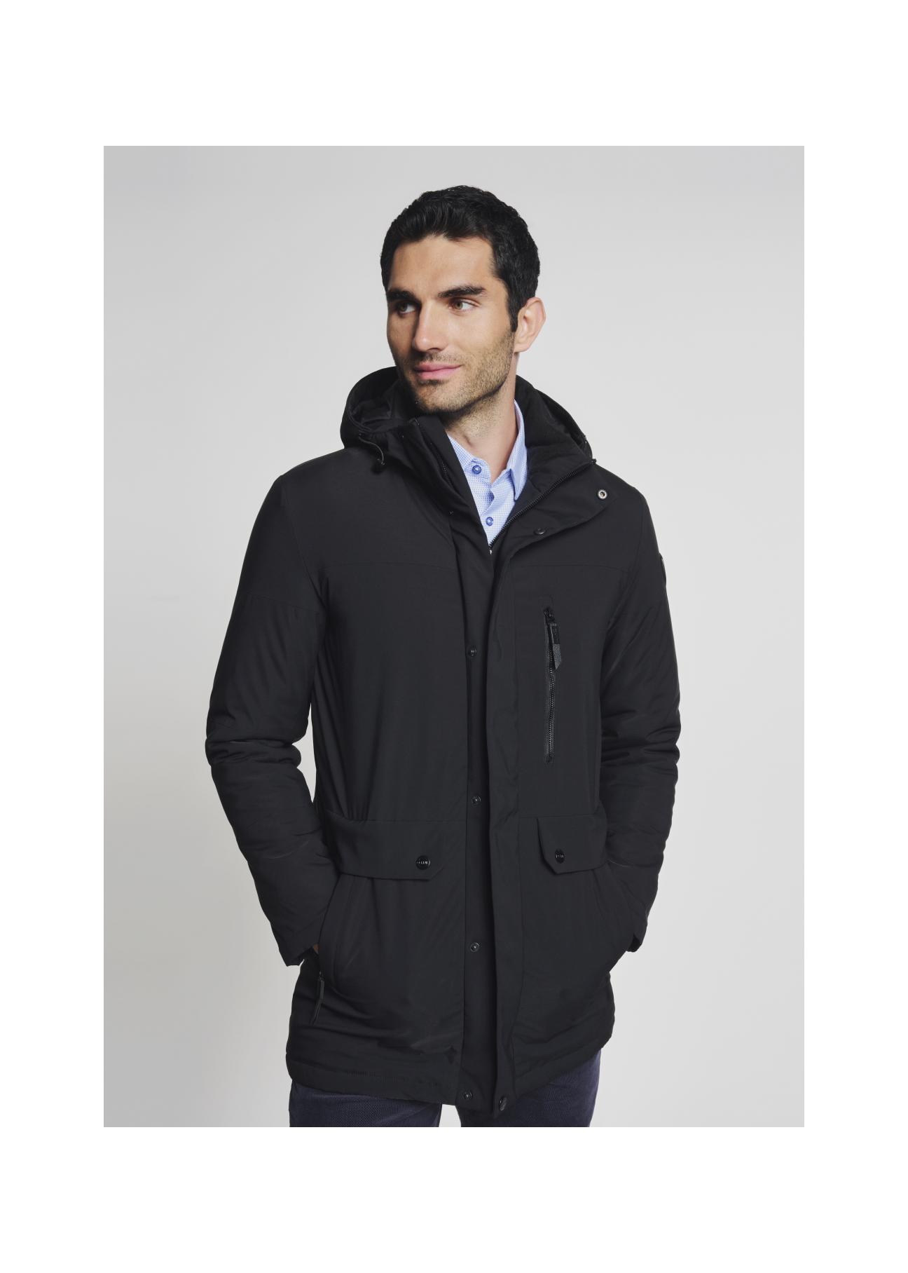 Men's autumn jacket with hood KURMT-0211-99(Z21)-01