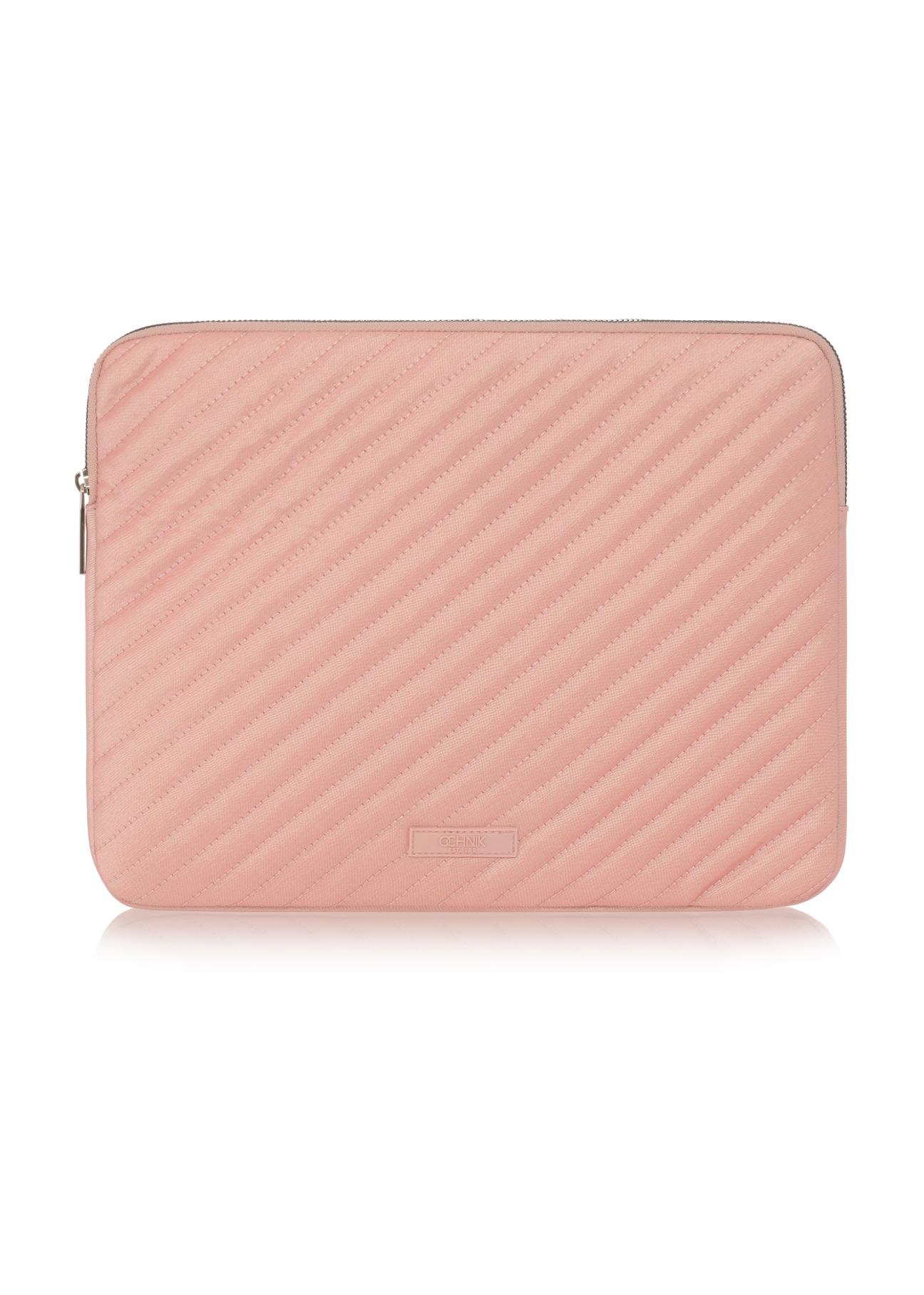 Pink quilted women's briefcase TOREN-0250-31(W23)-01