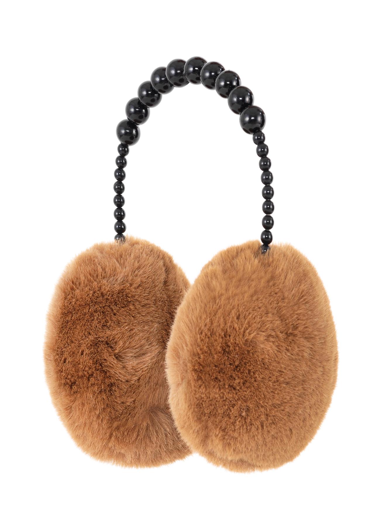 Women's caramel earmuffs NAUDP-0001-24(Z24)-02