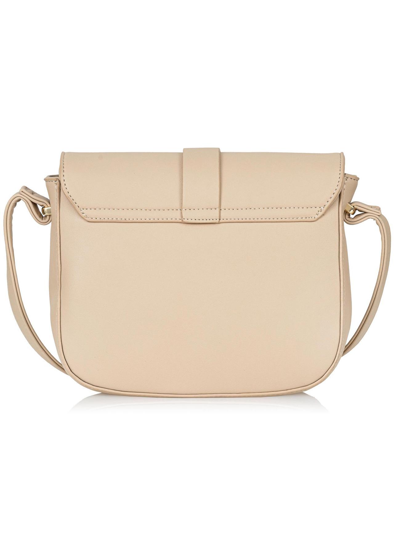 Beige women's logo mailbag TOREC-0627B-82(W24)-04