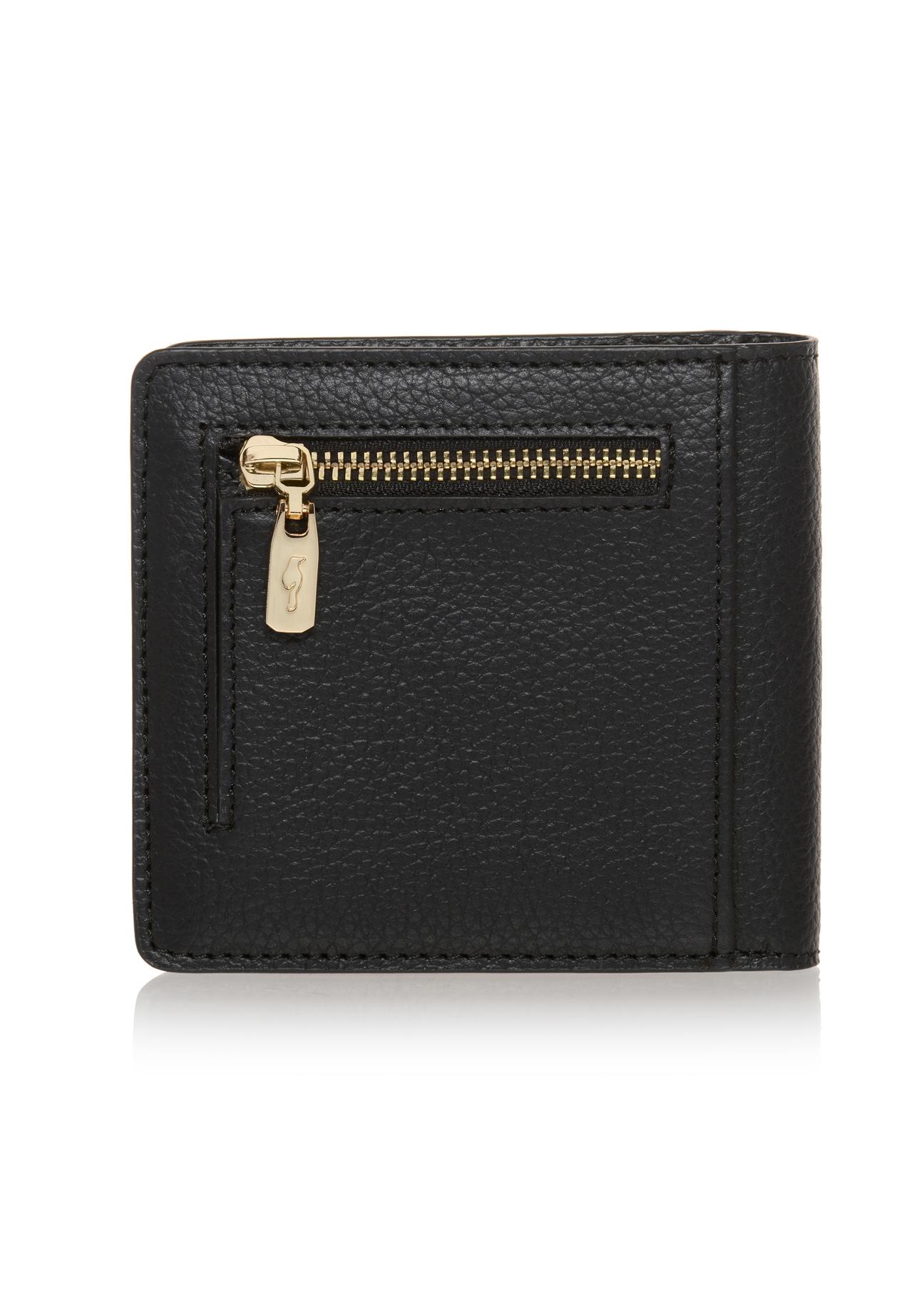 Women's small black wallet PORES-0830-99(W23)-03