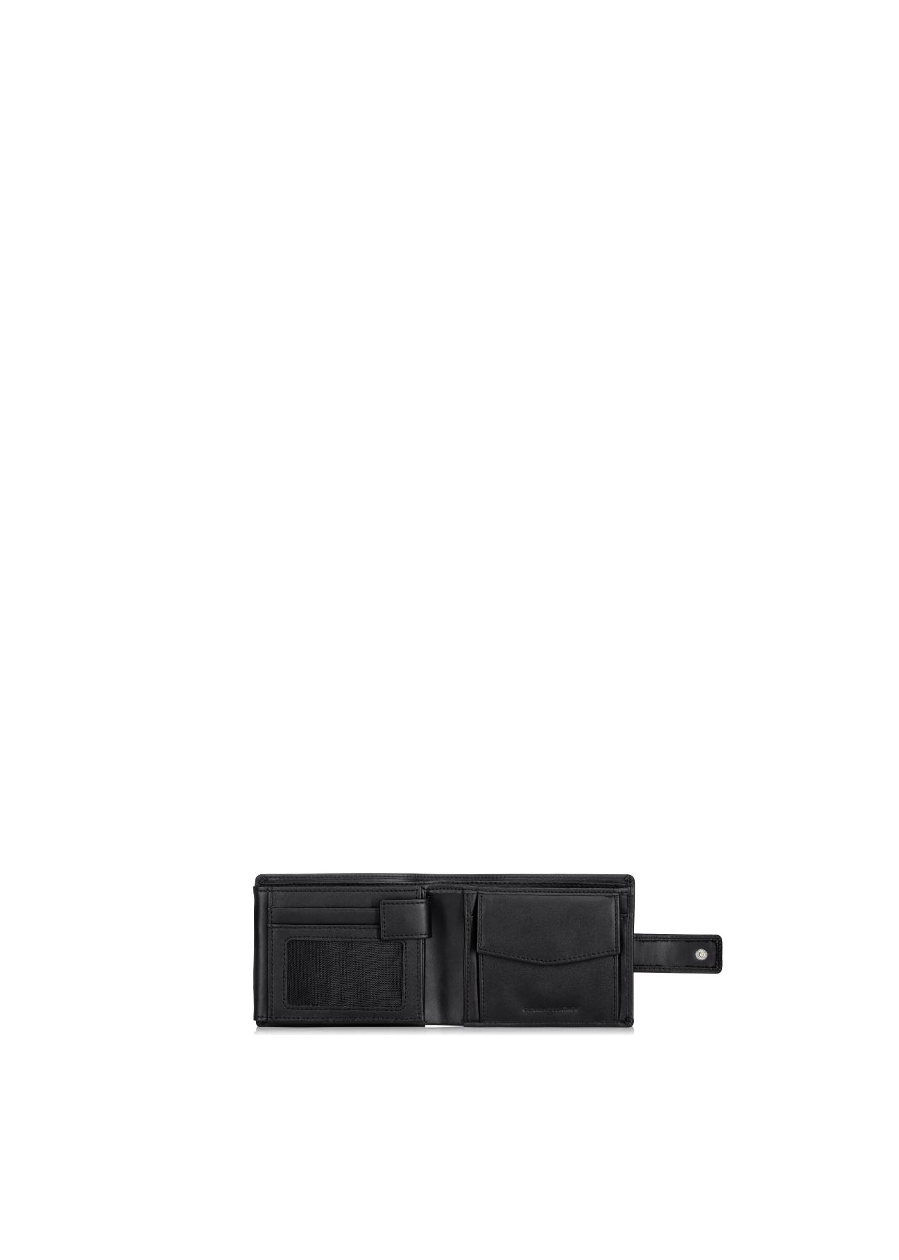 Black leather men's wallet PORMS-0409A-99(Z23)-03