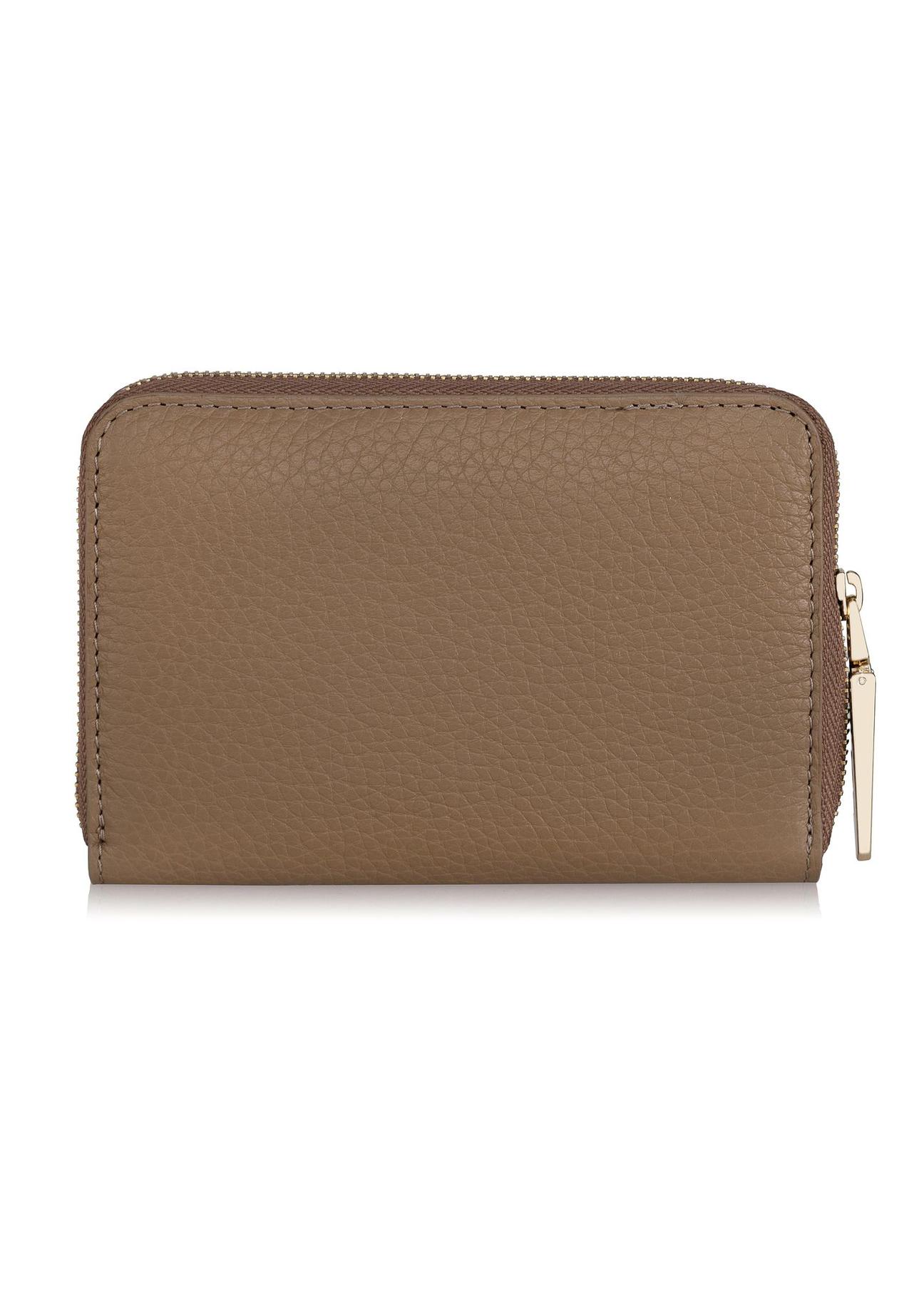 Beige leather women's wallet PORES-0898-81(Z23)-03