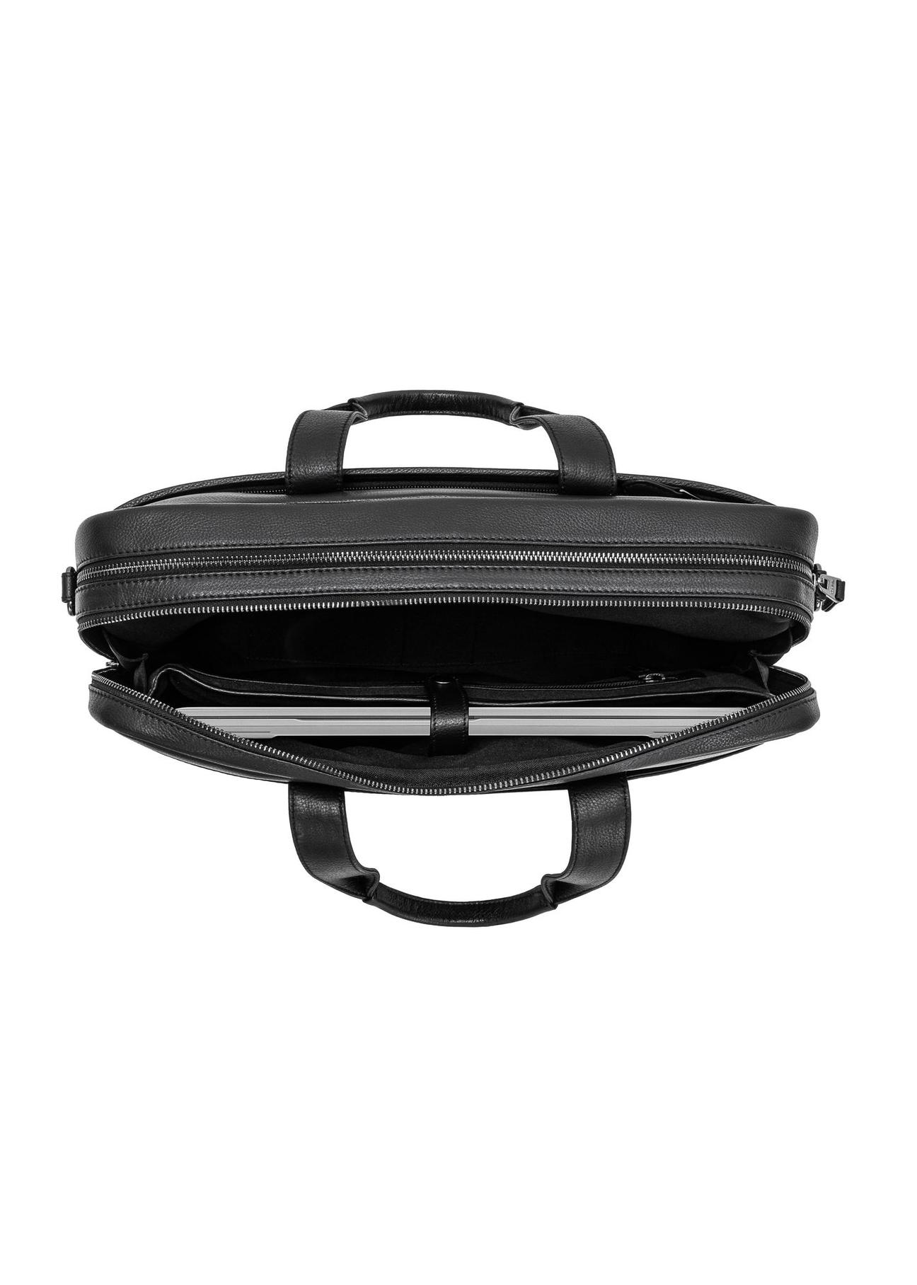 Men's black leather briefcase TORMS-0015C-99(Z24)-06