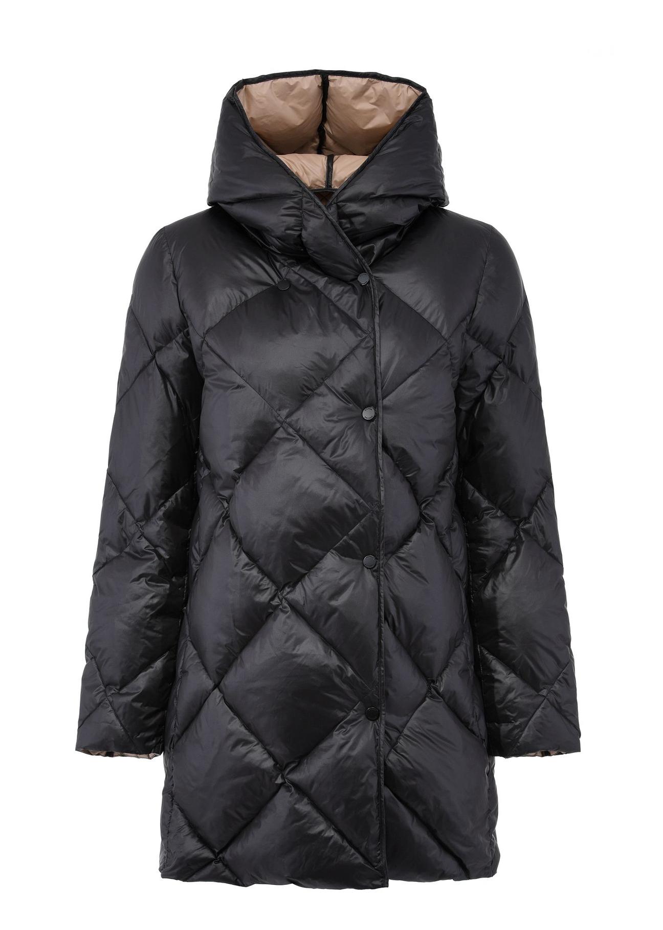 Black quilted women's jacket KURDT-0528-98(Z24) pic. 5