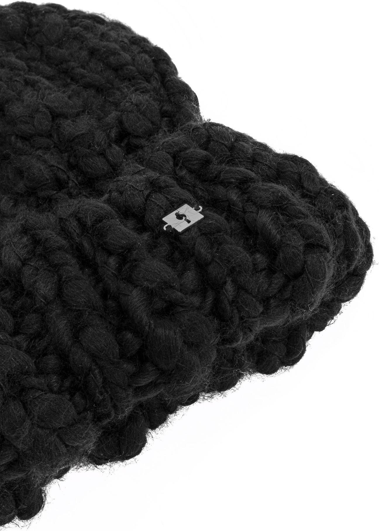 Black women's winter hat CZADT-0182-99(Z24)