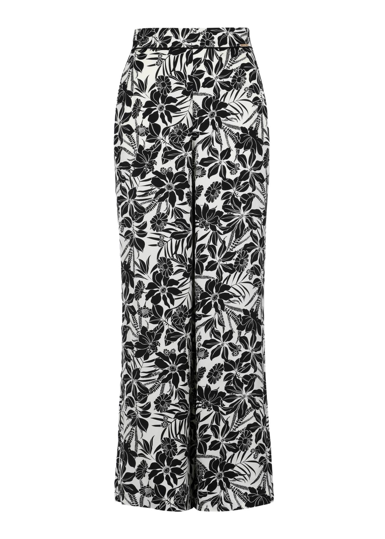 Airy women's floral pattern pants SPODT-0092-12(W24)-04