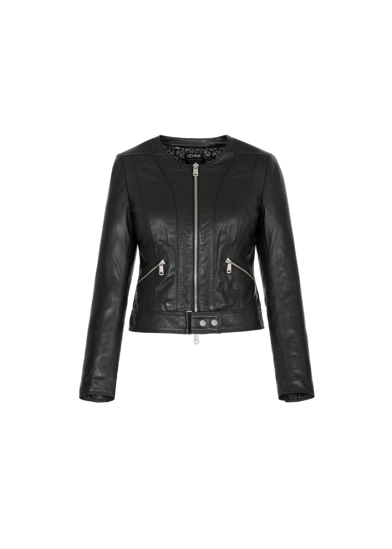 Women's leather transitional jacket KURDS-0313-1149(Z21)-03