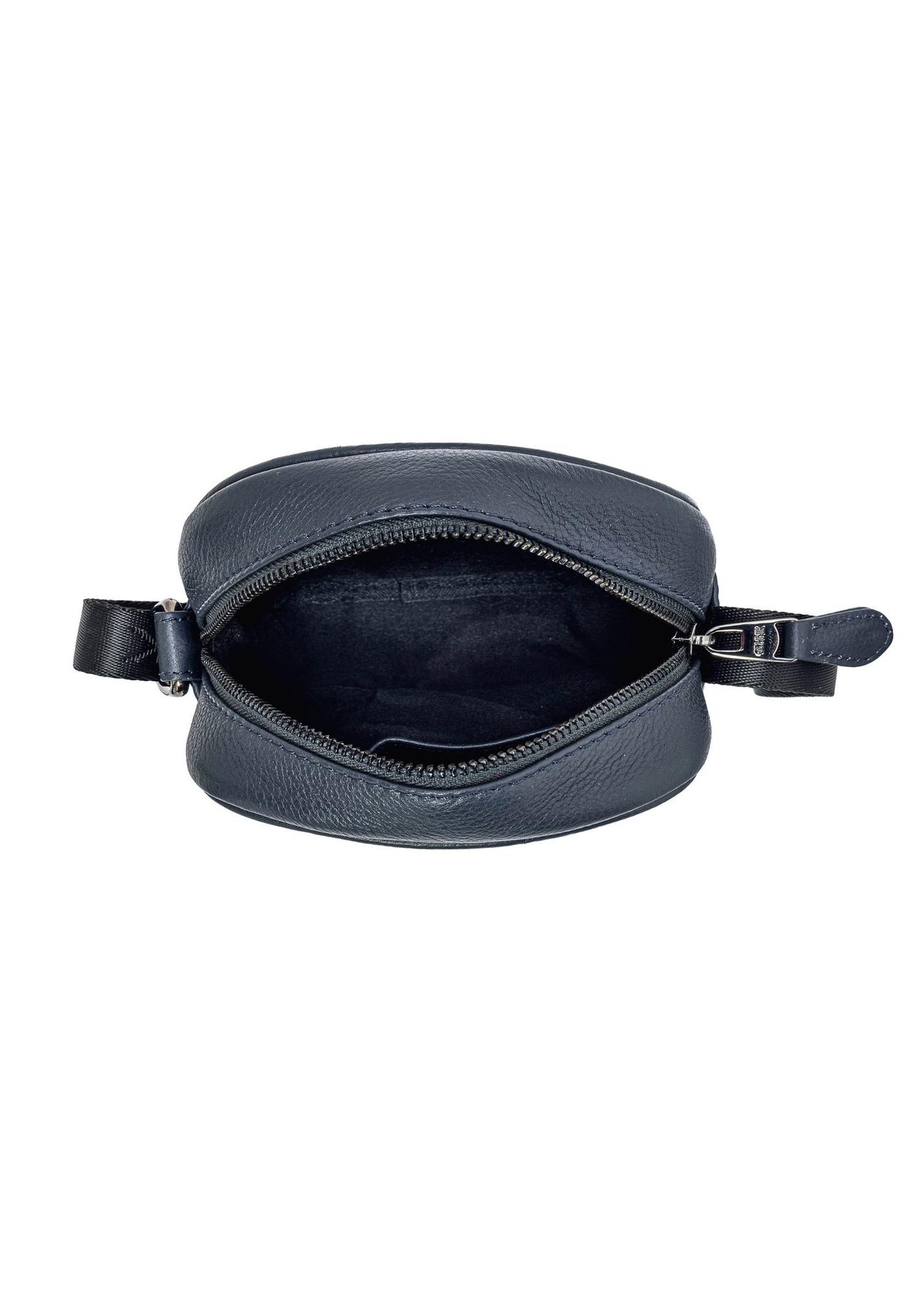 Navy blue leather men's bag TORMS-0017D-69(W25)-05