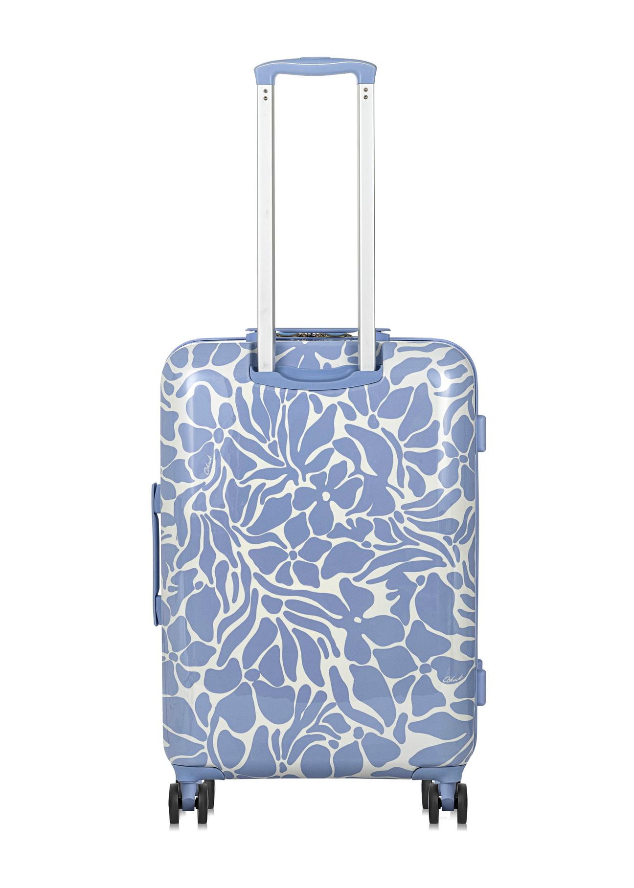 Medium suitcase in MONOI pattern WALAB-0068-61-24(W24)-03