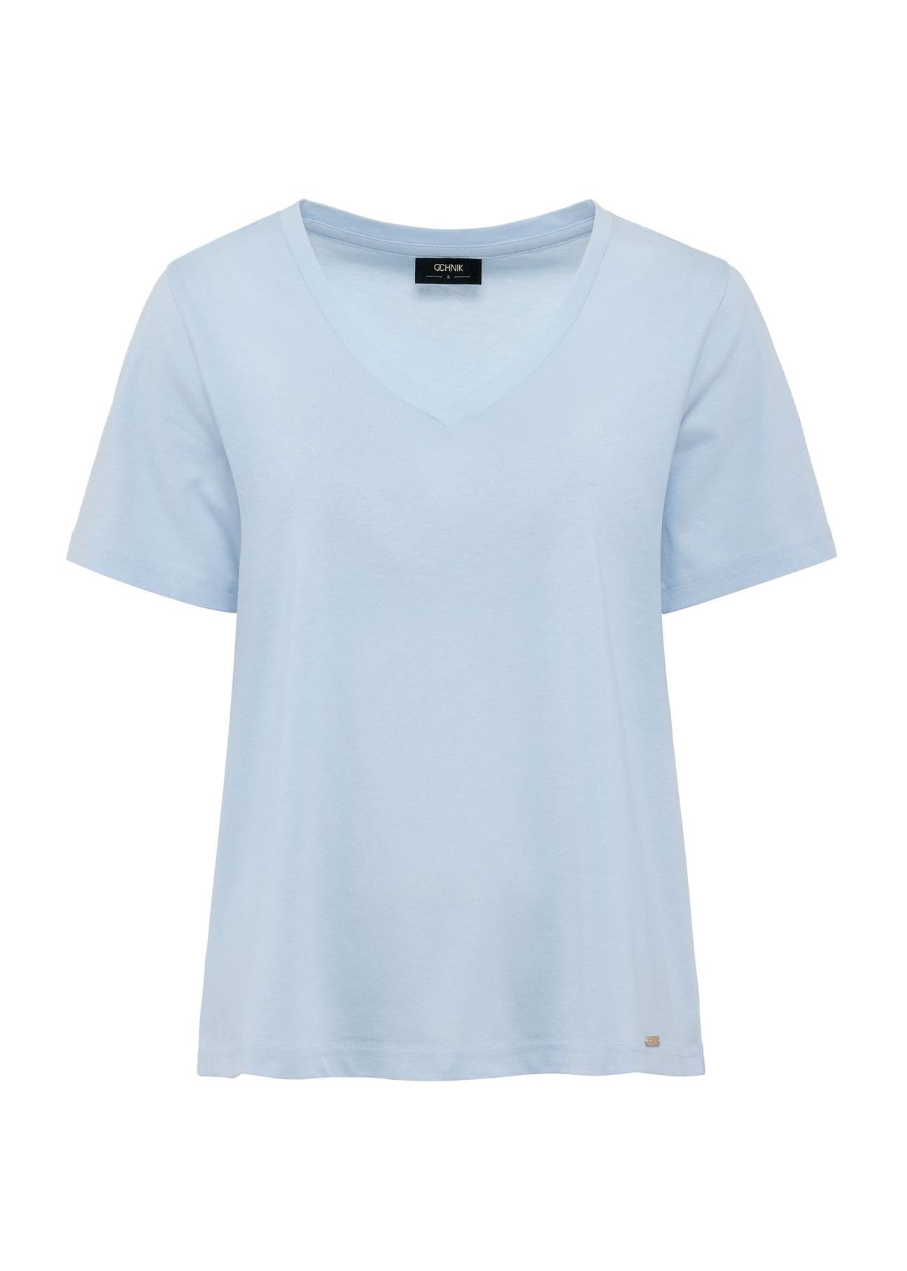 Light blue basic women's t-shirt TSHDT-0120-60(W25)