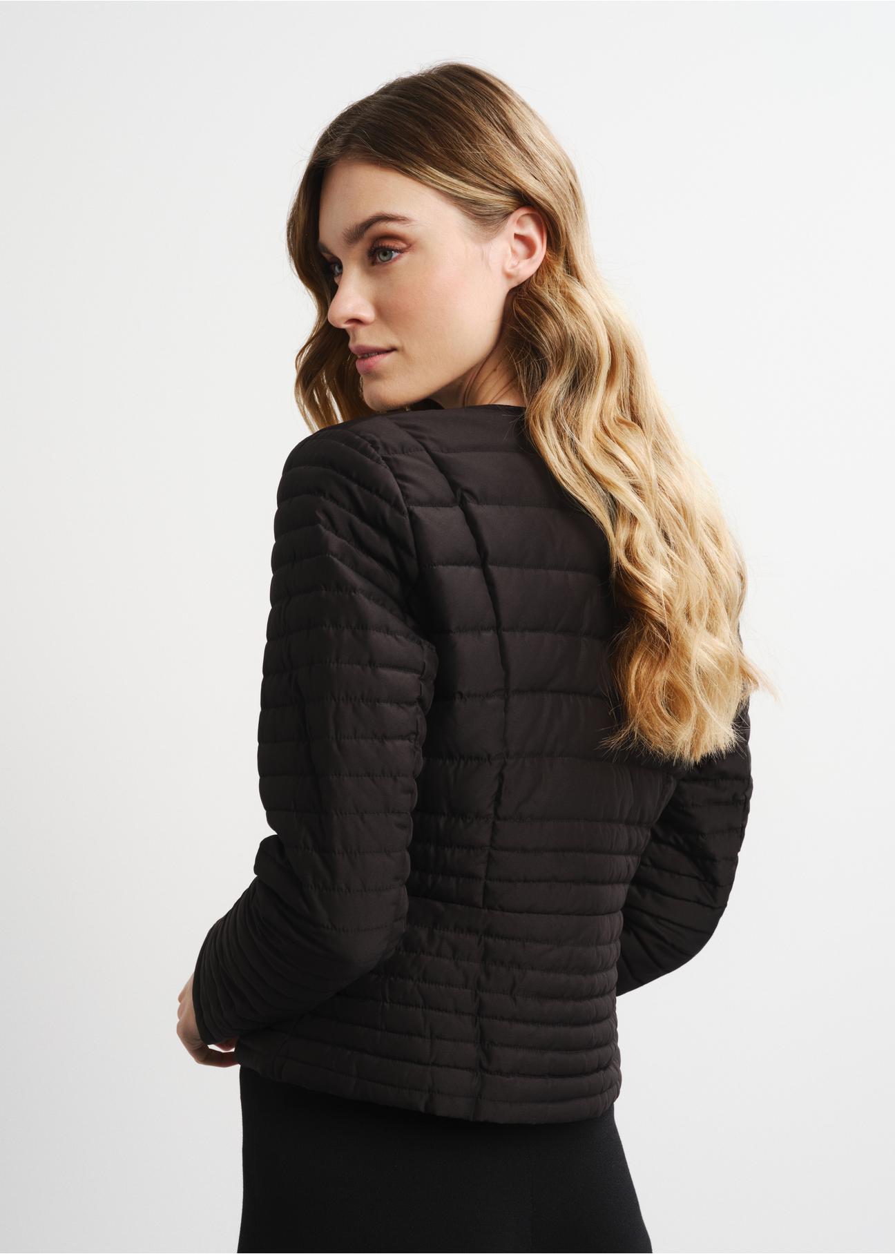 Women's waisted quilted jacket KURDT-0435-99(W24)-04