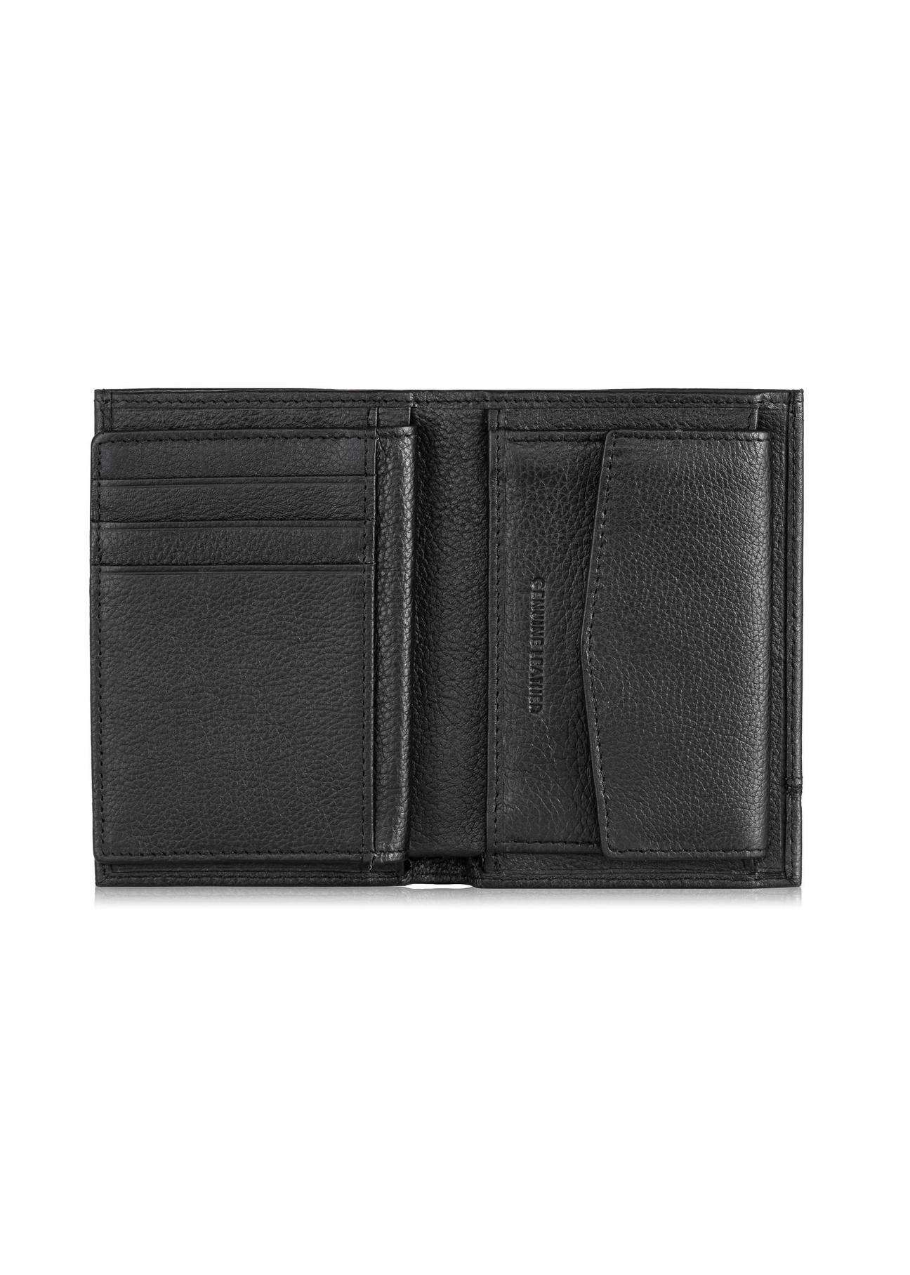 Men's leather wallet with stitching PORMS-0022-99(Z24)-04