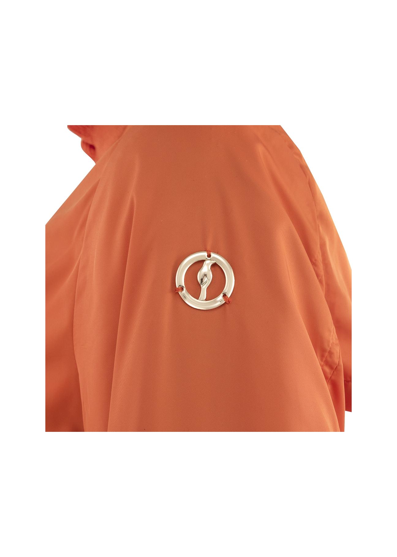 Women's orange bomber jacket KURDT-0159-30(W19)-03