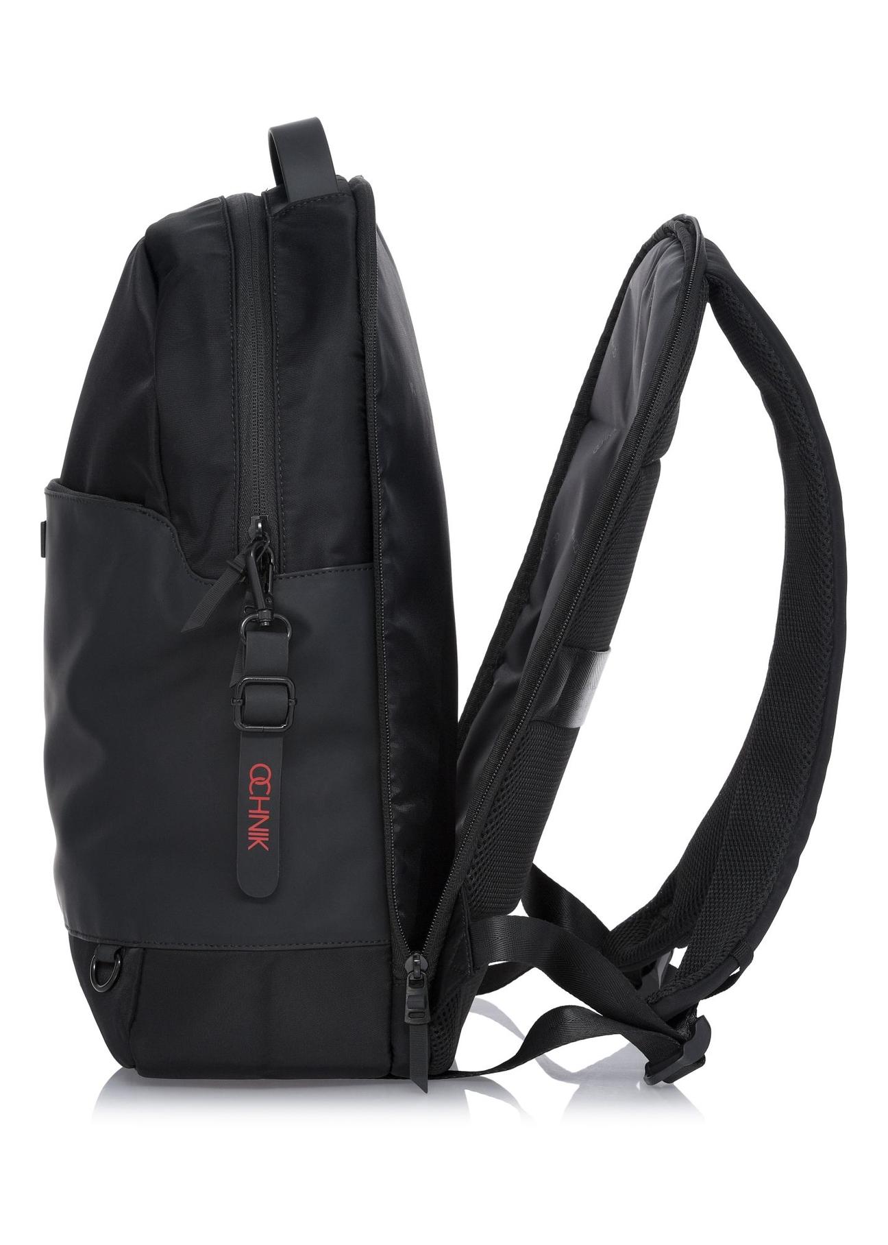 Men's two-compartment black backpack TORMN-0311A-99(Z24)-04