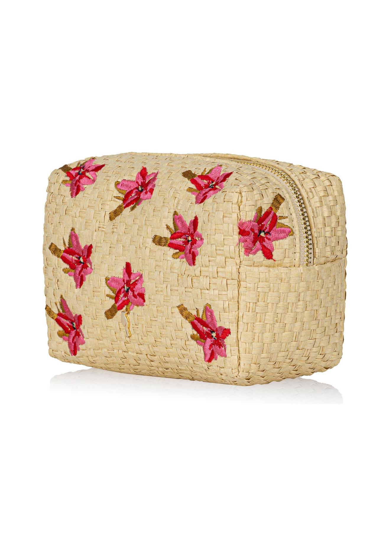 Women's braided floral cosmetic bag TOREC-0766-23(W23)-02