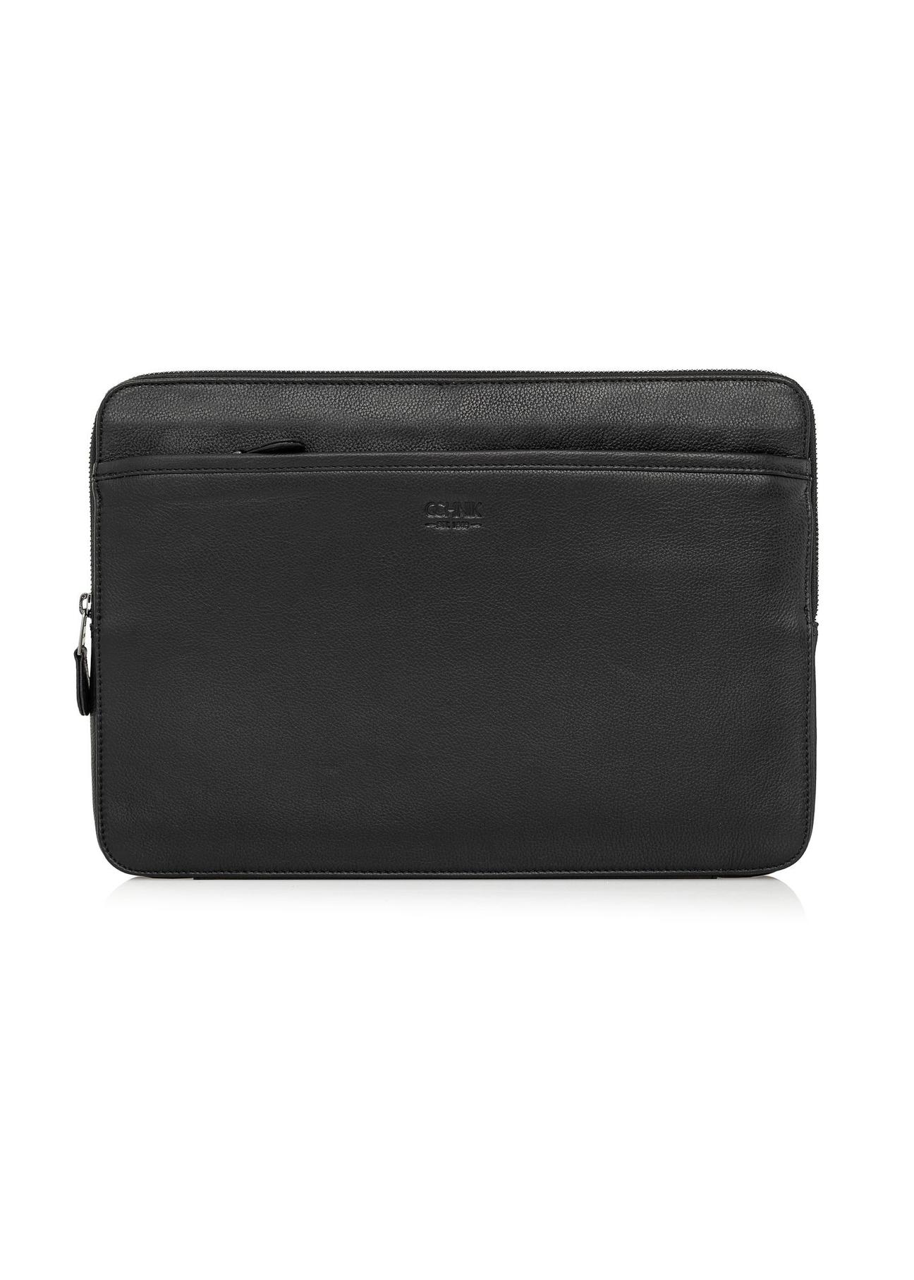 Black leather briefcase for men TORMS-0286C-99(Z24)-01