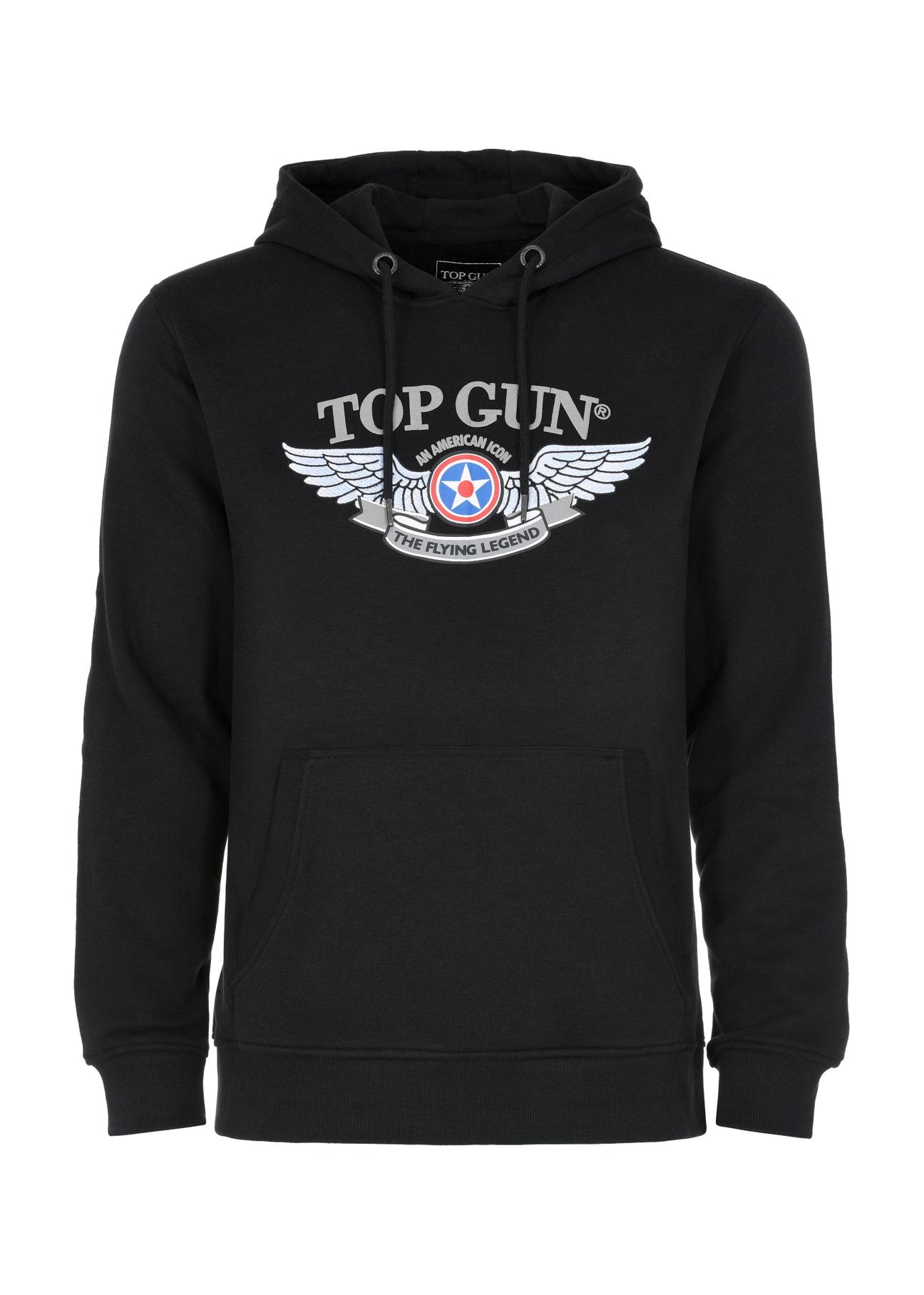 Men's black hooded sweatshirt TOP GUN BLZMT-0063-99(Z23)-04