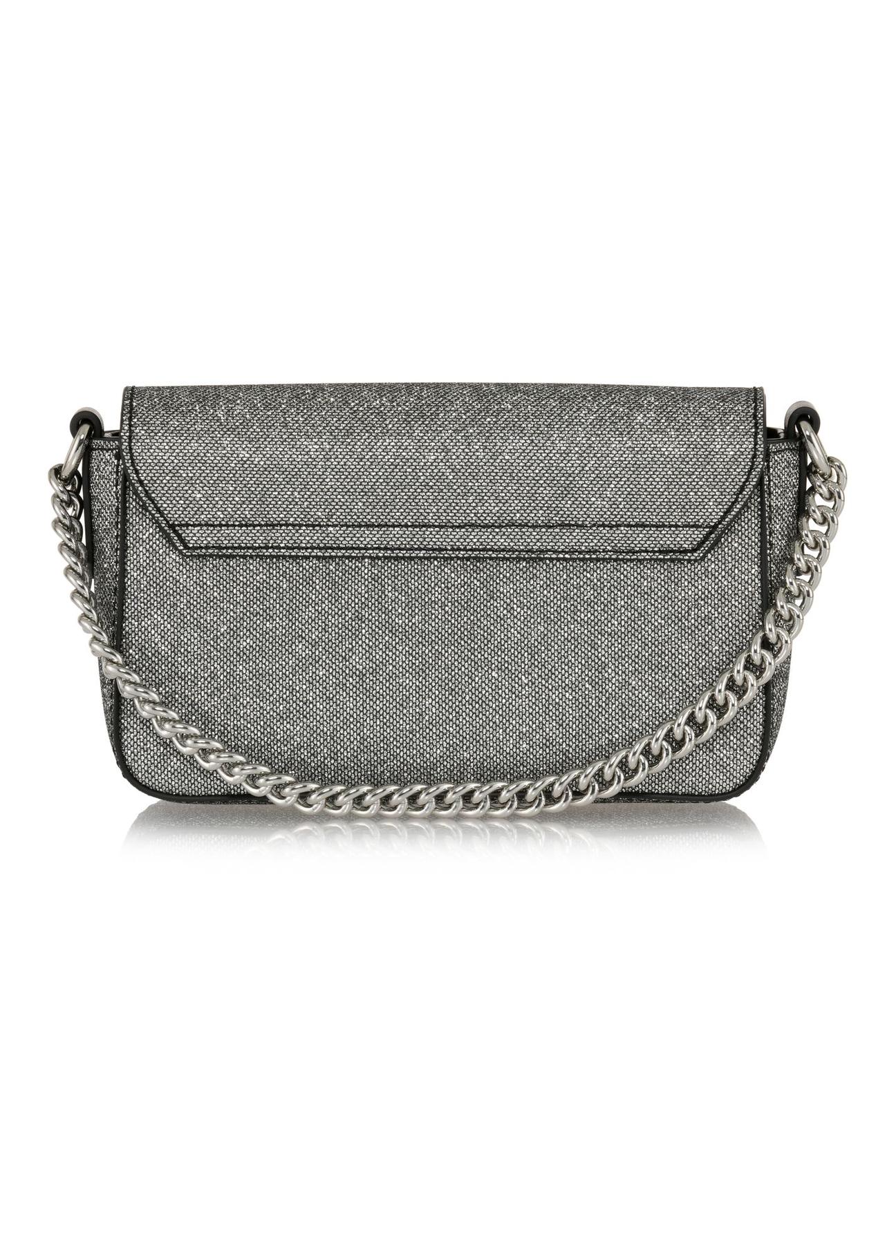 Silver women's clutch bag TOREC-0989-92(Z24)-05